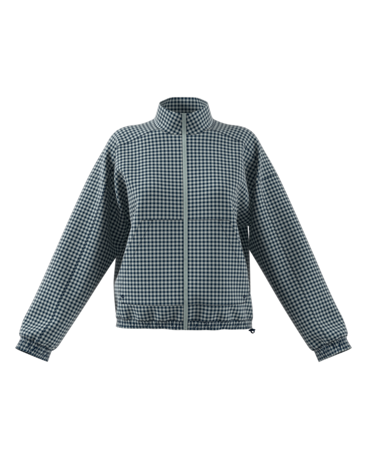 Ultimate365 Gingham, Pullover, Damen - collegiate_navy_wonder_silver_