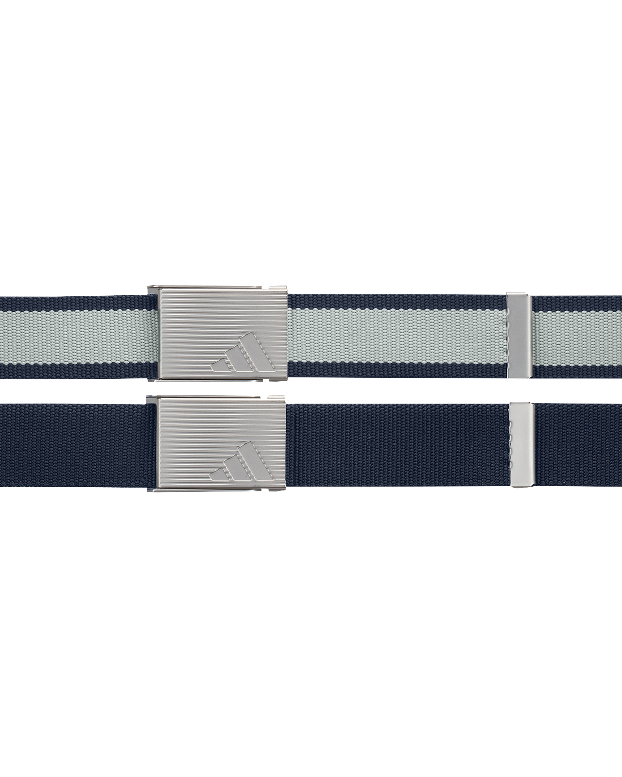 Reversible striped webbing, Gürtel, Herren - collegiate_navy_wonder_silver_