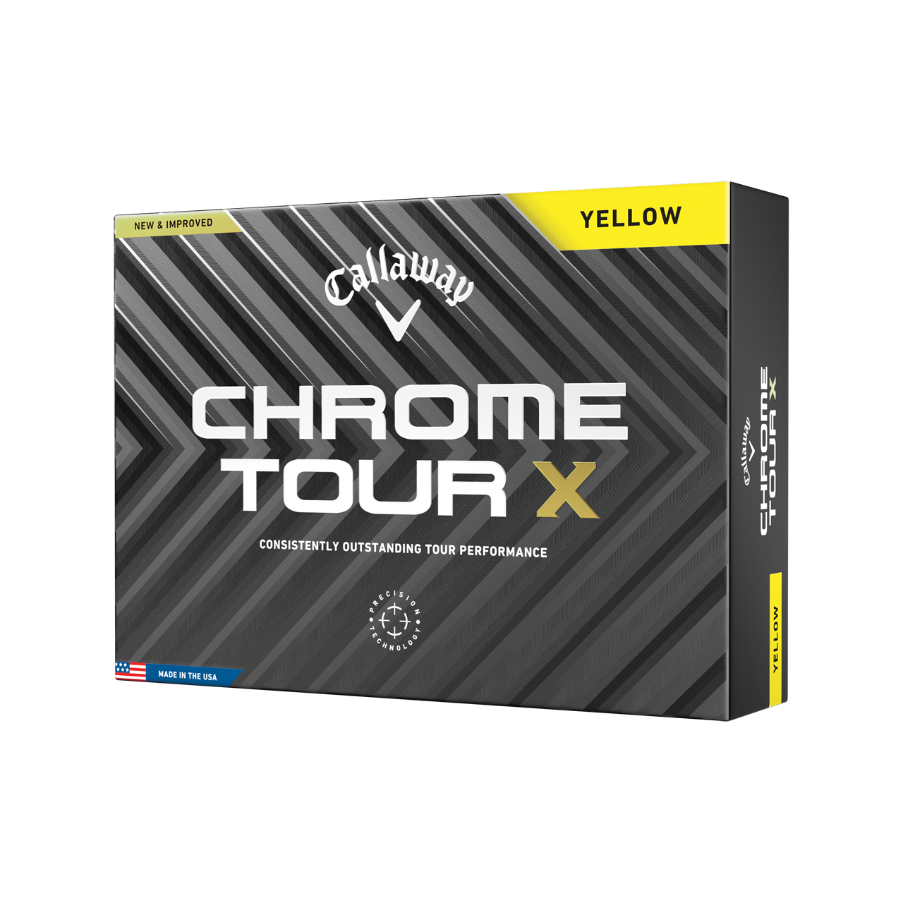 Chrome Tour X, Bälle 3-Pack - yellow