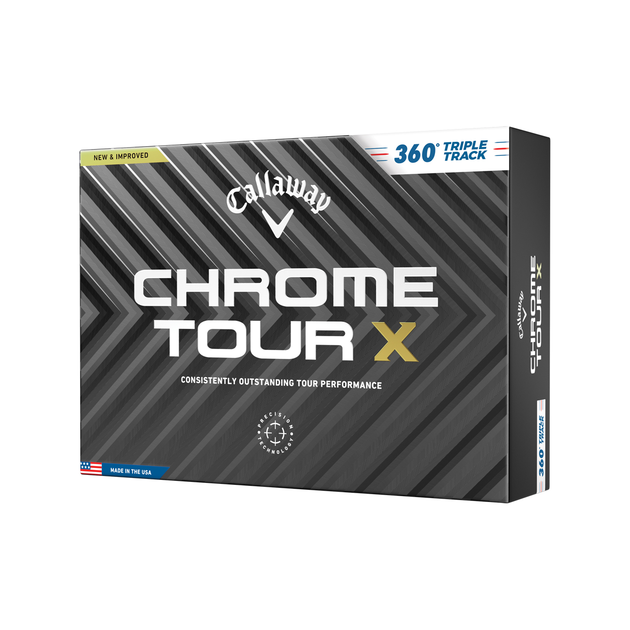 Chrome Tour X, Bälle 3-Pack - white_360_triple_track
