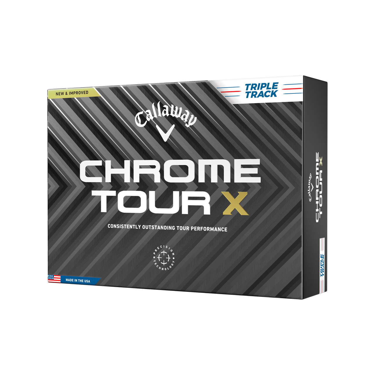 Chrome Tour X, Bälle 3-Pack - white_triple_track
