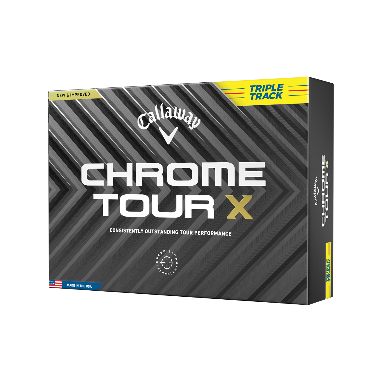 Chrome Tour X, Bälle 3-Pack - yellow_triple_track