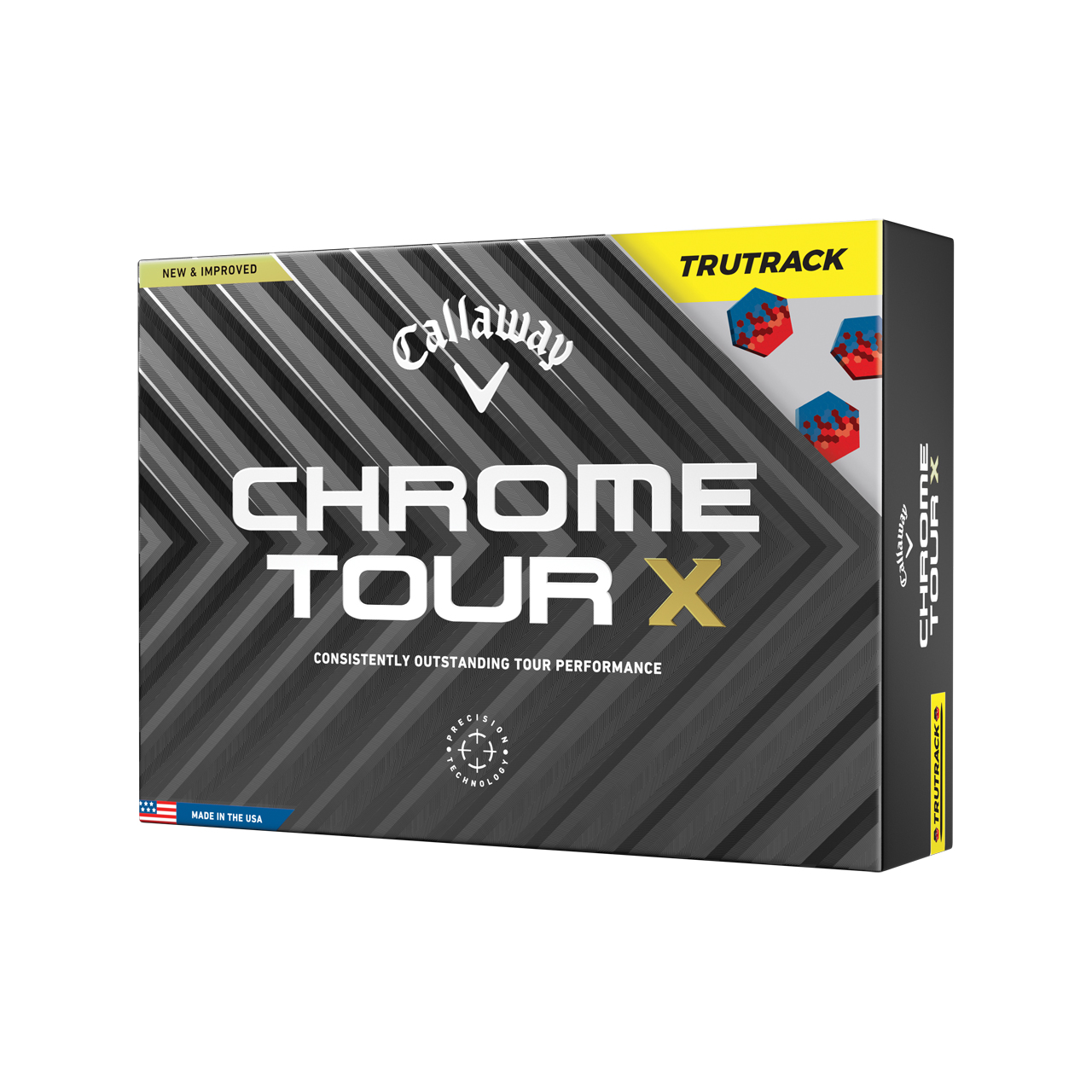 Chrome Tour X, Bälle 3-Pack - yellow_tru_track