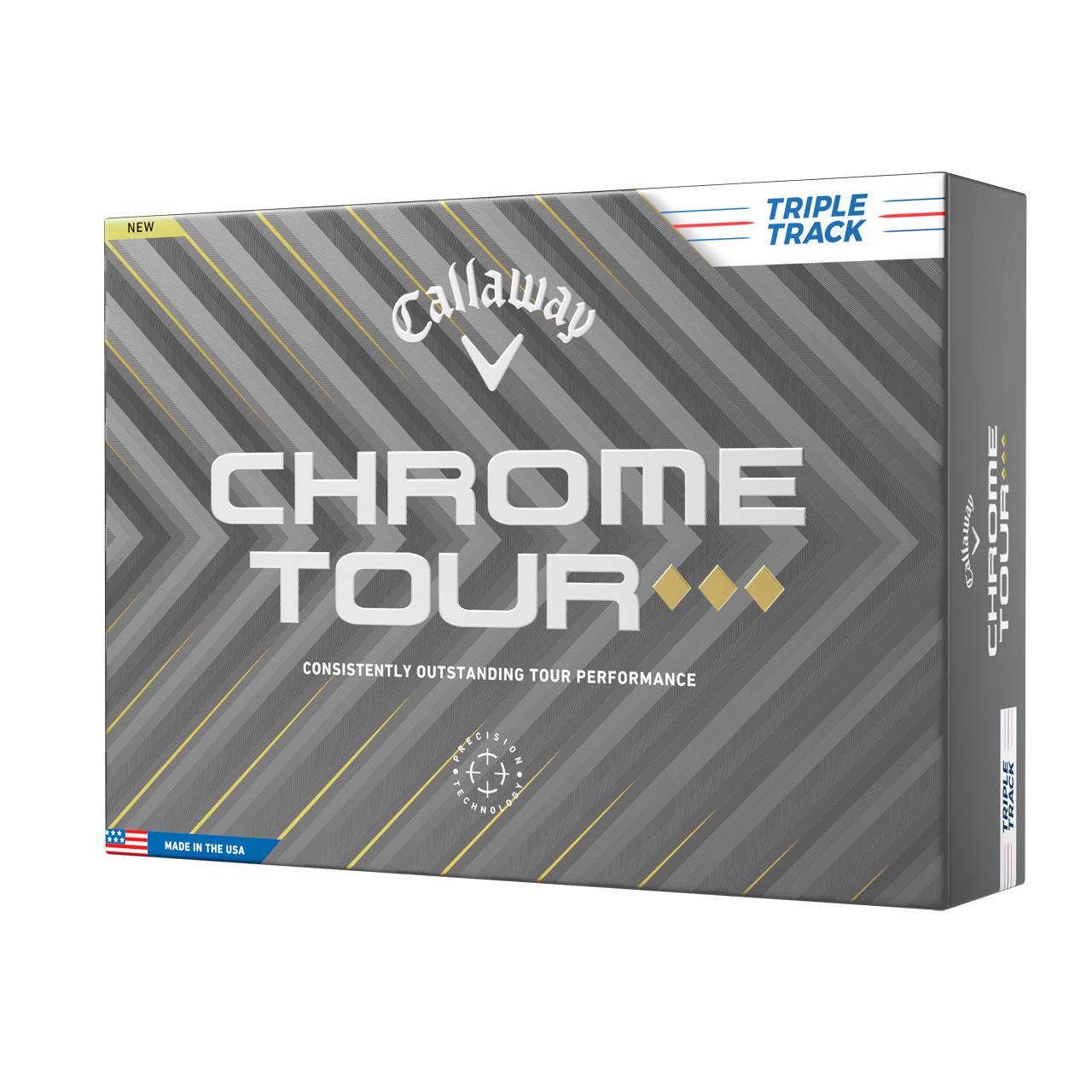 Chrome Tour TD, Bälle, 3-pack - white_tt
