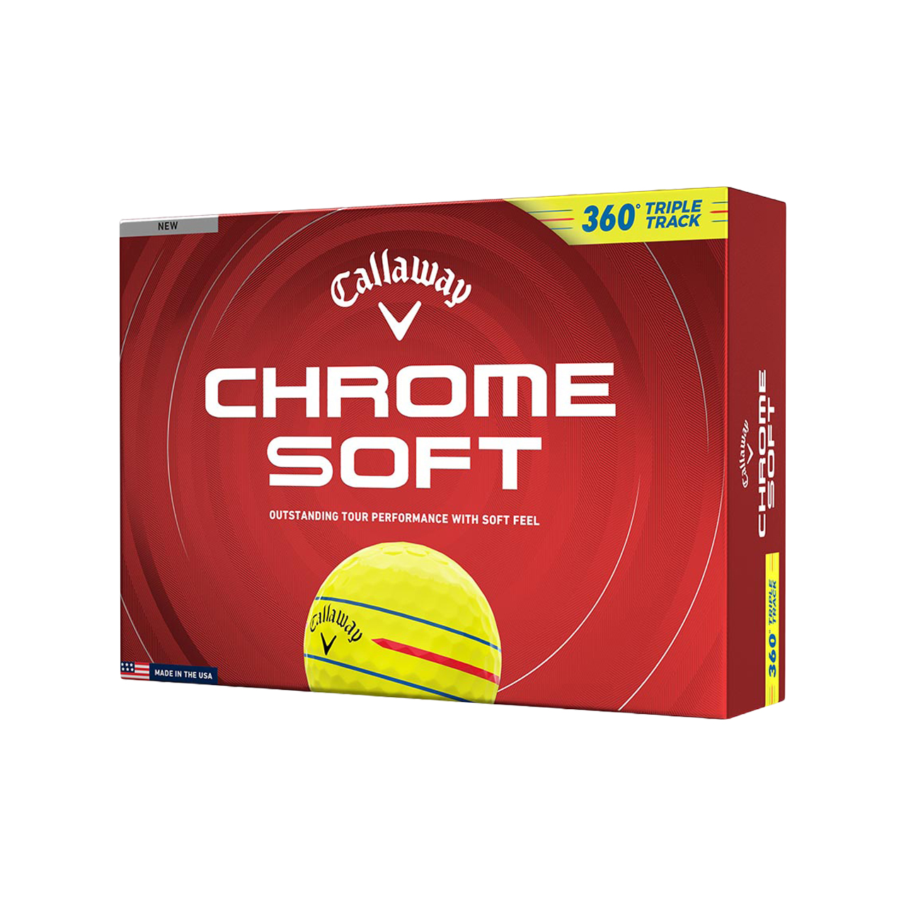 Chrome Soft, Bälle 3-Pack - 360_tt_yellow
