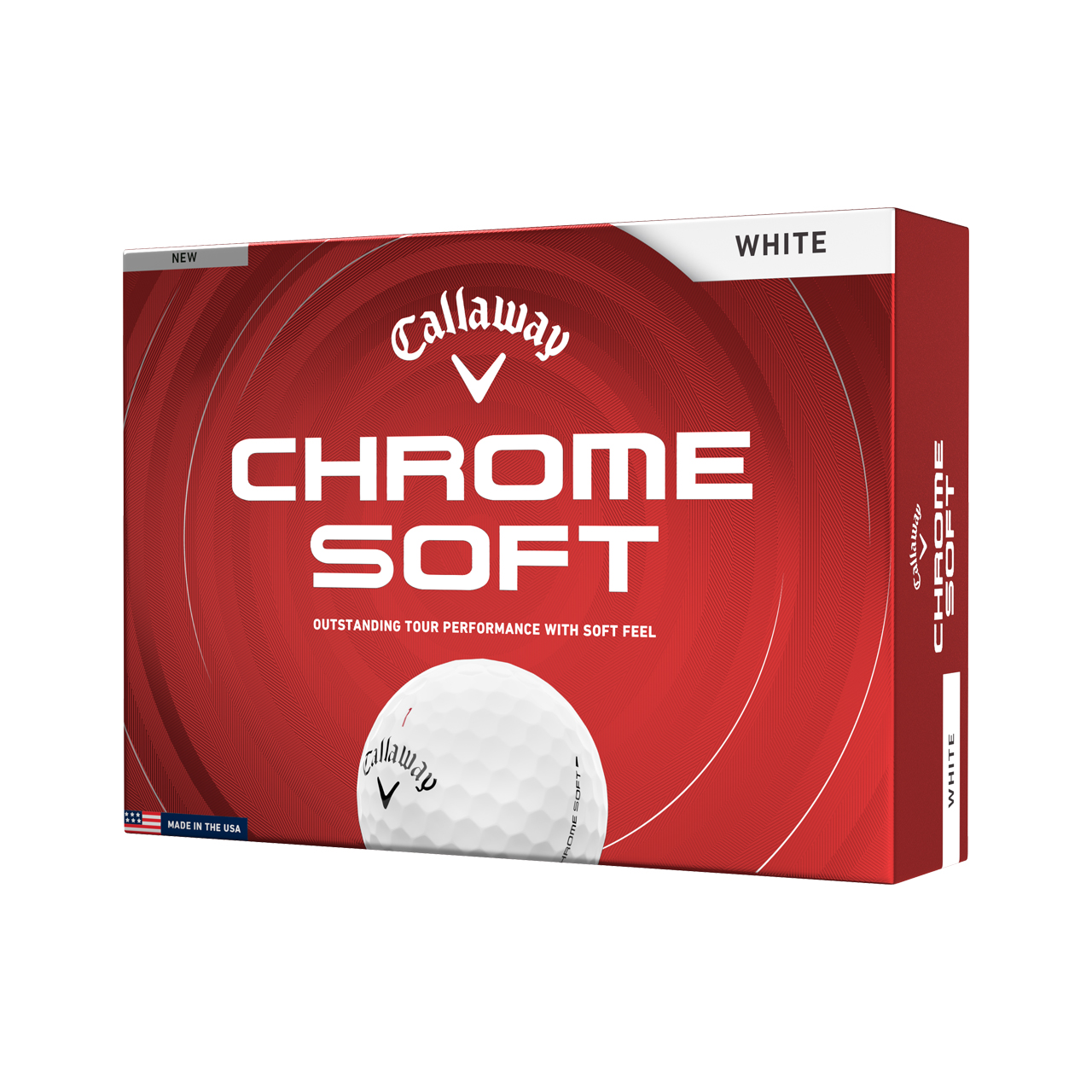 Chrome Soft, Bälle 3-Pack - white