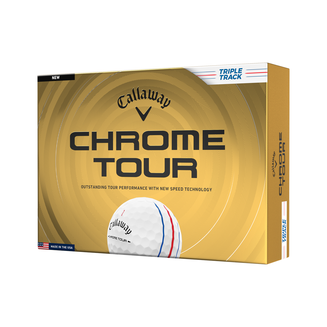 Chrome Tour, Bälle 3-Pack - tt_white
