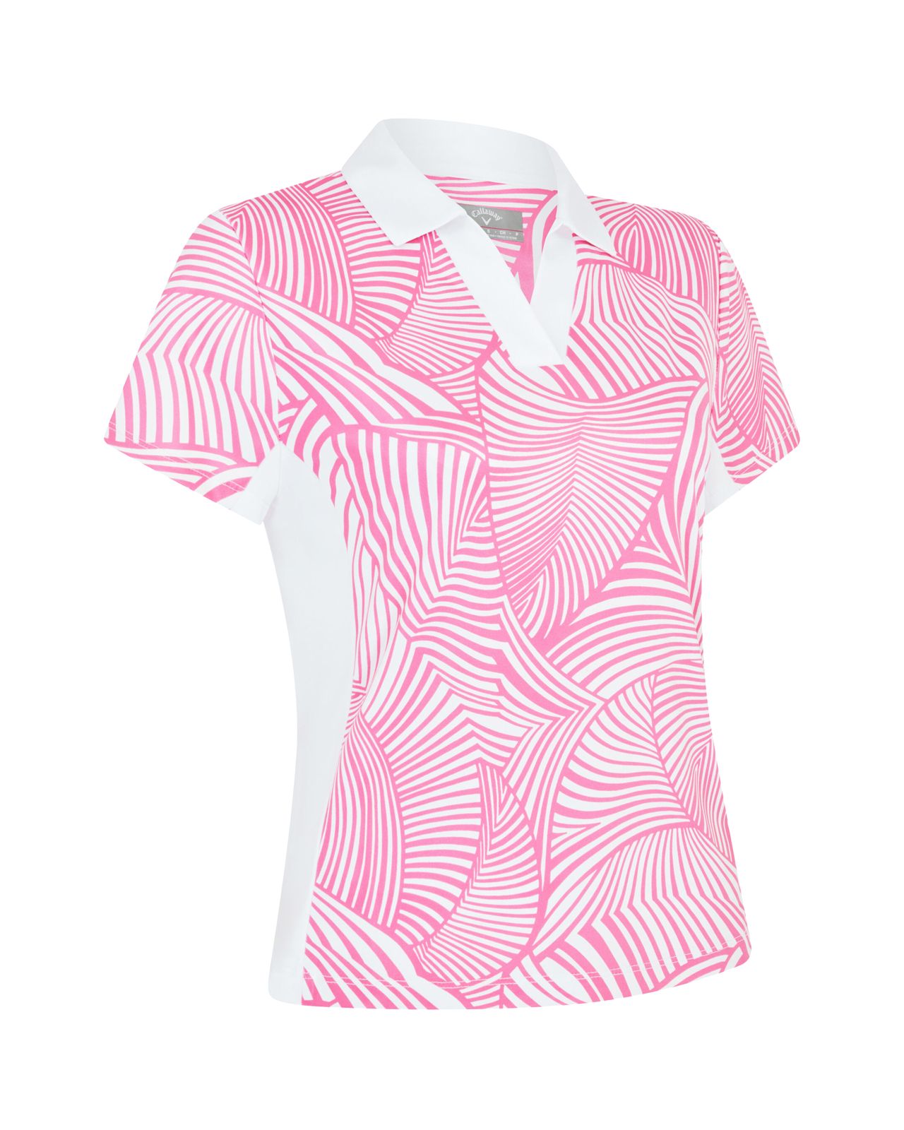 Stencil Floral, Polo, Damen - cheeky_pink