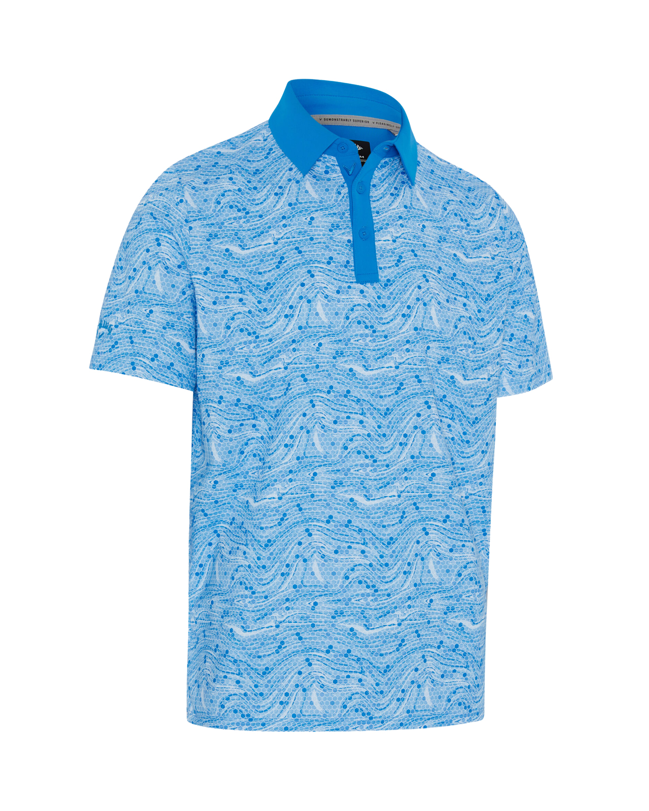 Hex Marble, Polo, Herren - brilliant_blue