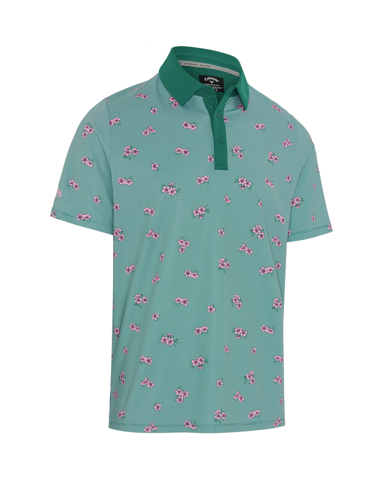 Azalea Gingham, Polo, Herren - galapagos_green