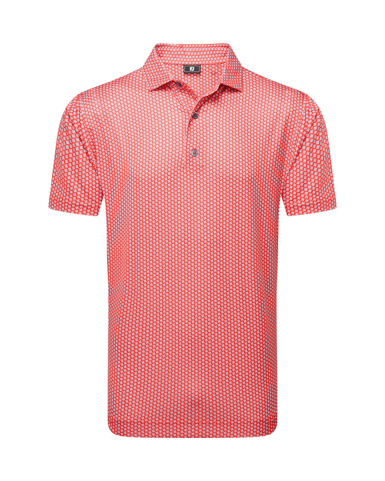 Houndstooth Geo, Polo, Herren - hibiscus