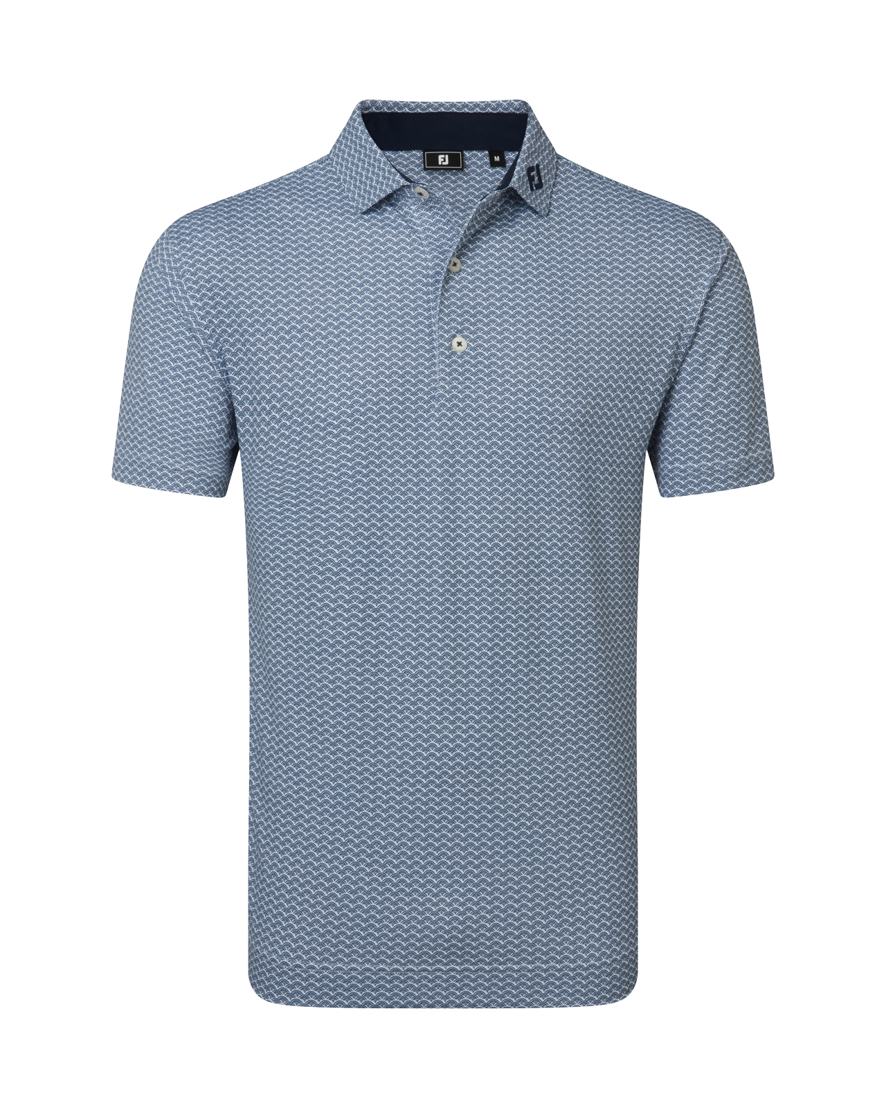 Scallop Geo, Polo, Herren - navy