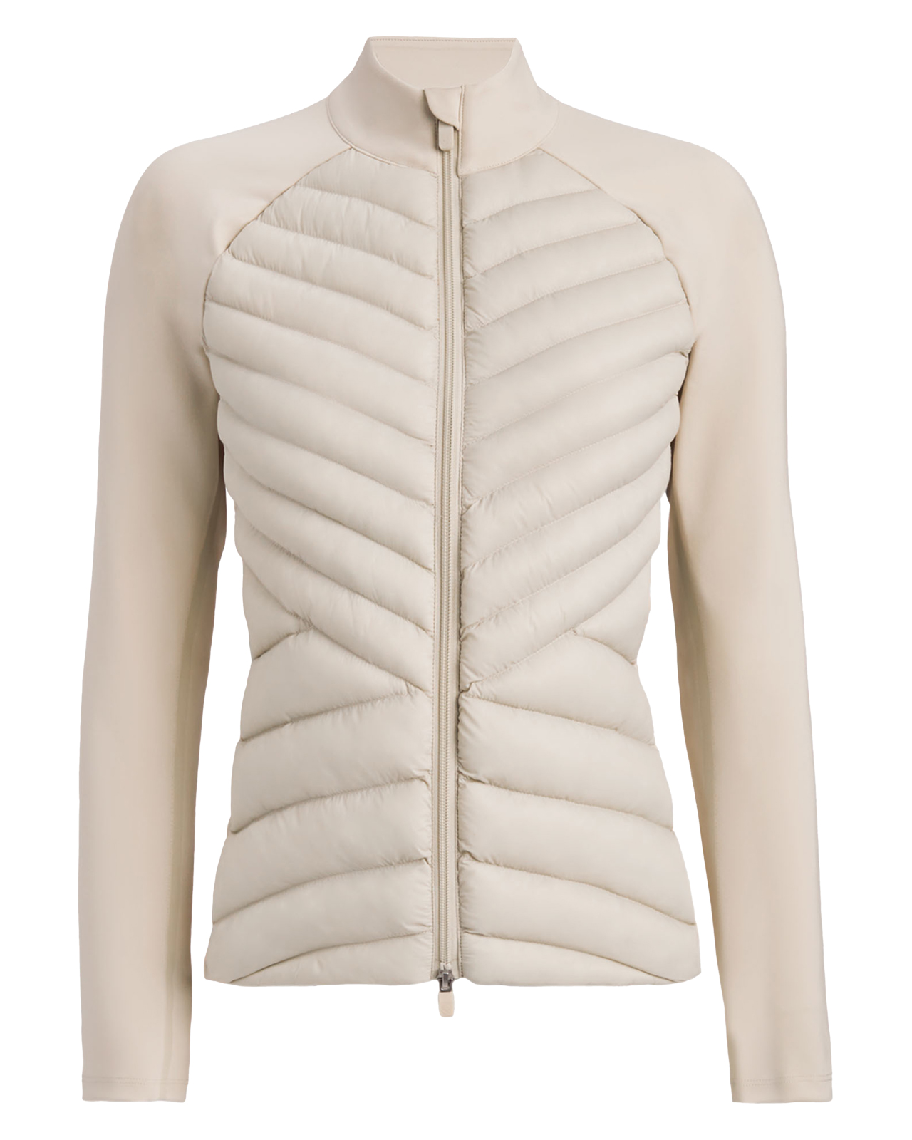 Hybrid Quilted Tech Interlock, Jacke, Damen - stone