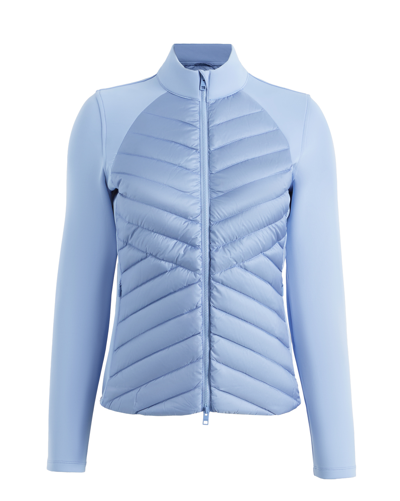 V-Down Quilted Hybrid, Jacke, Damen - willow