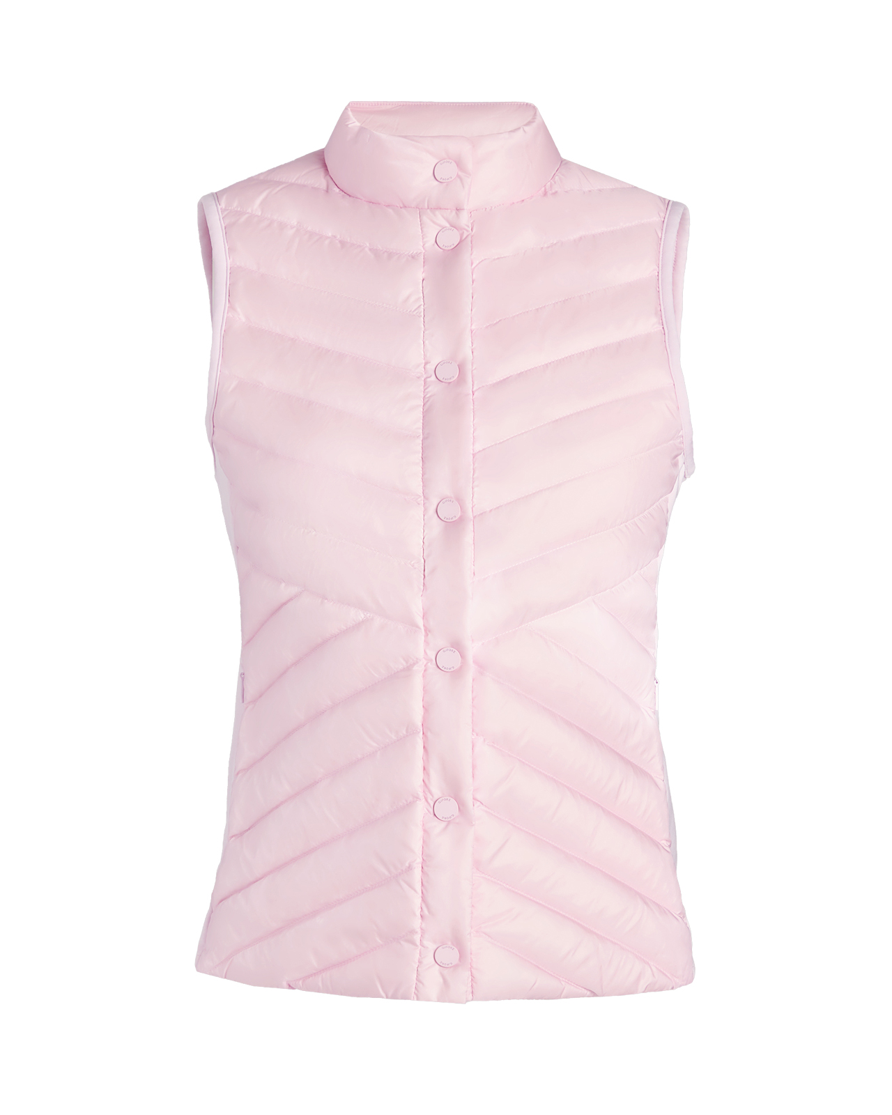 V-Down Quilted Stretch, Weste, Damen - blush
