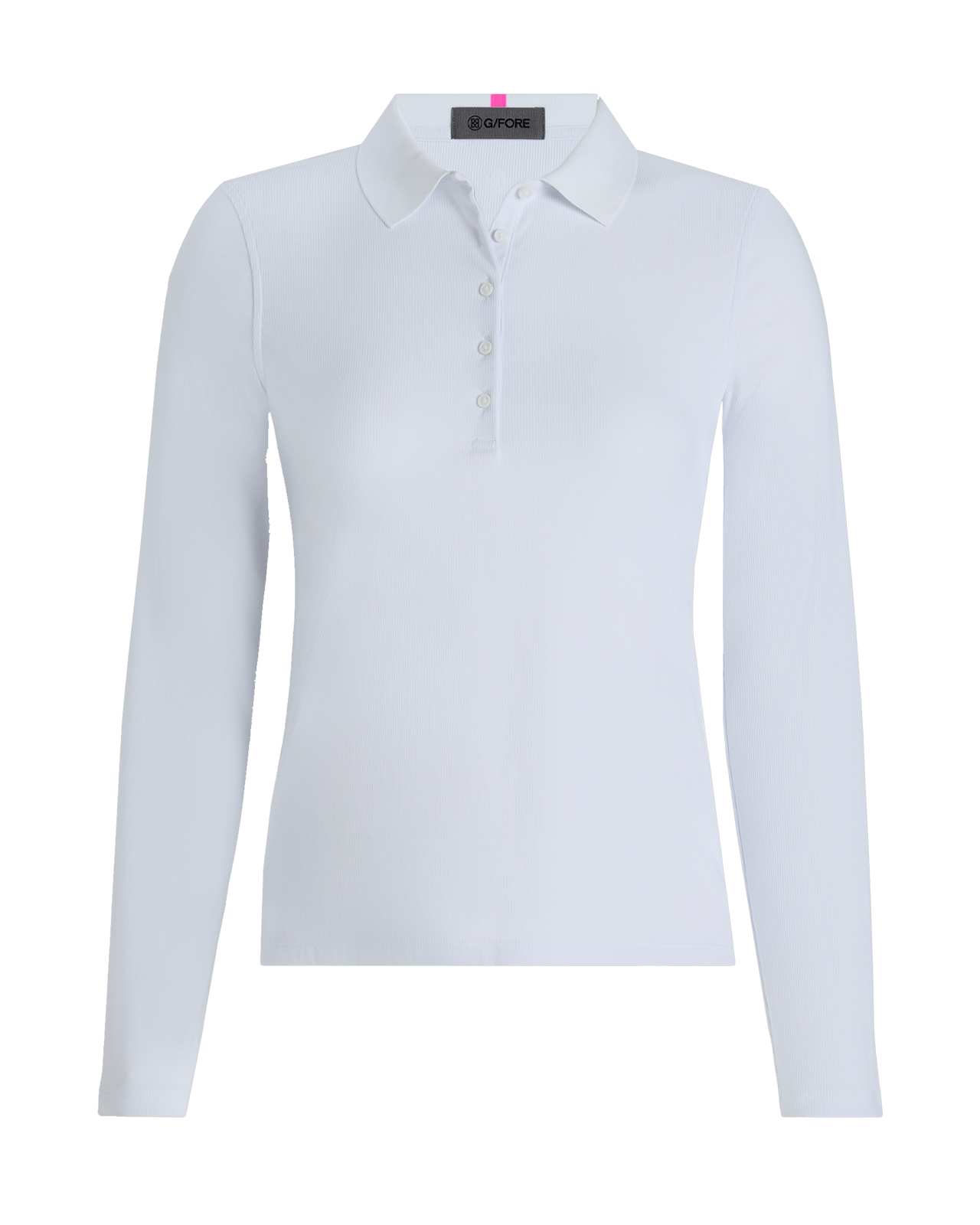 Ribbed Tech Nylon, Polo, Damen - snow