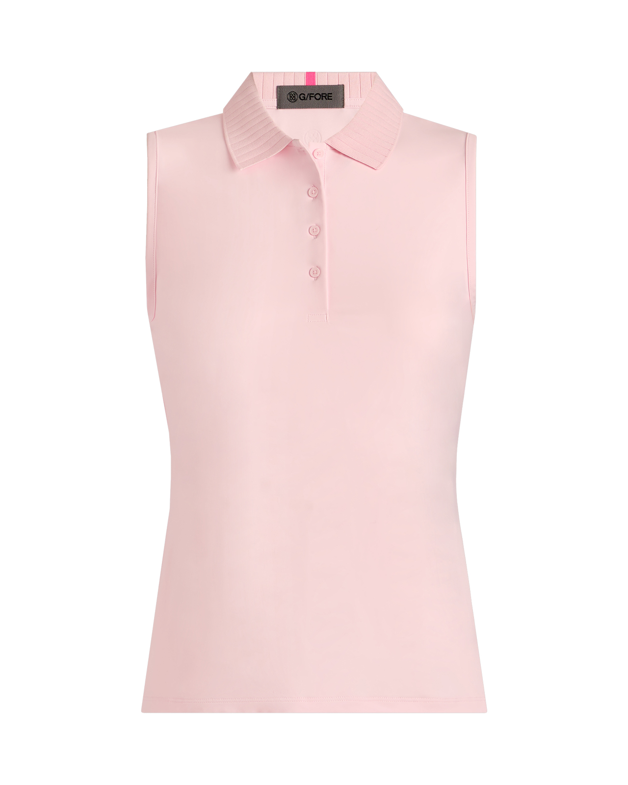 Gardient Collar, Ärmelloses Polo, Damen - blush