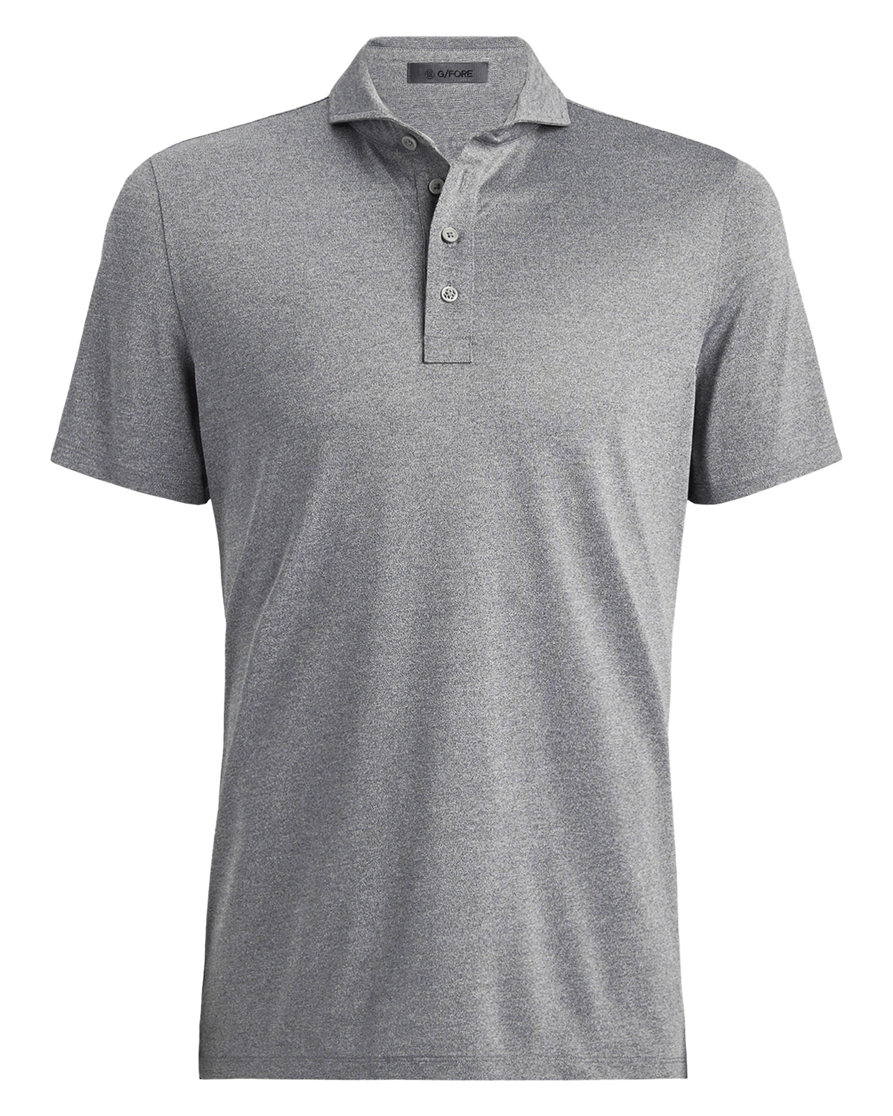 Rib Gusset, Polo, Herren - heather_gray