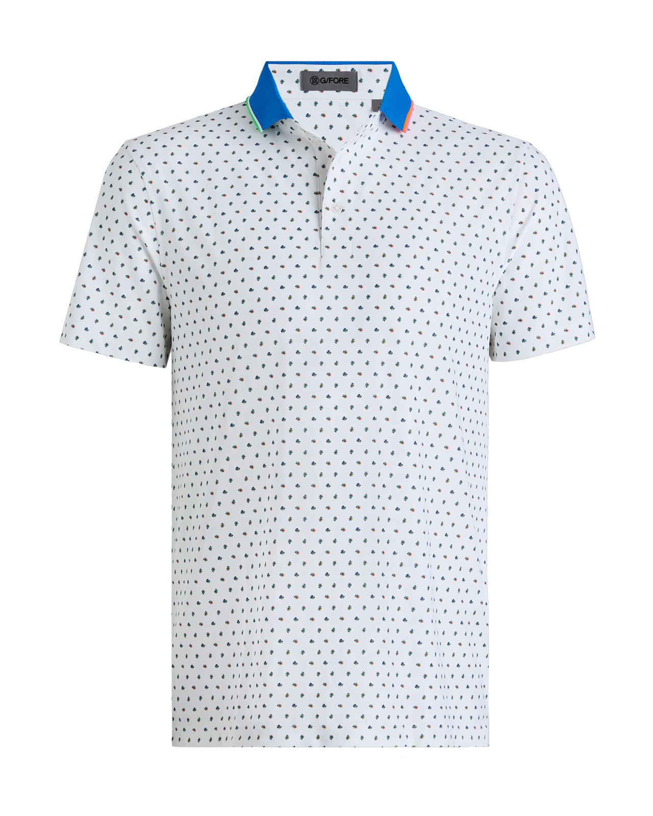 Ditsy Floral, Polo, Herren - snow