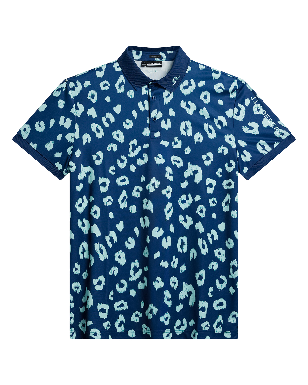 Tour Tech Print, Polo, Herren - savanna_estate_blue