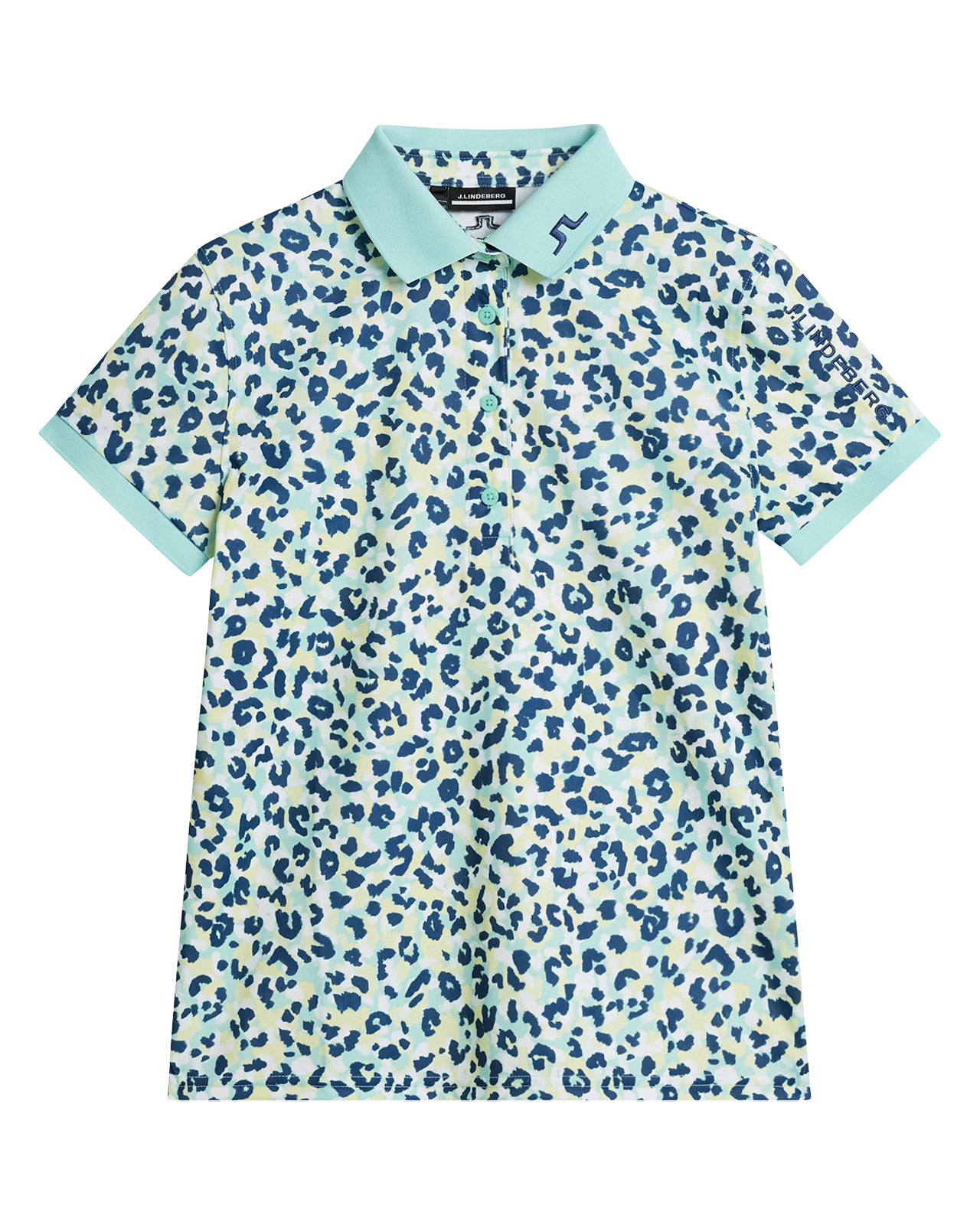 Tour Tech, Polo, Damen - leopard_aruba_blue