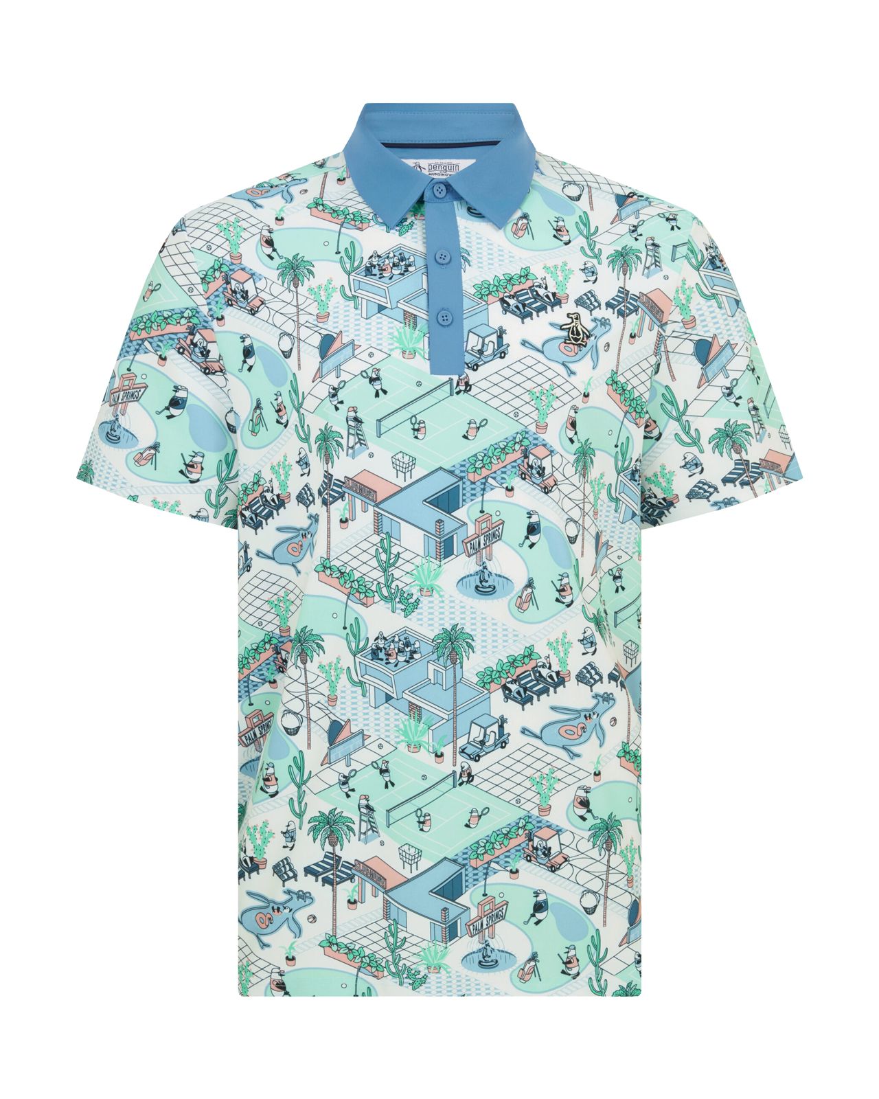 Palm Spring, Polo, Herren - bright_white