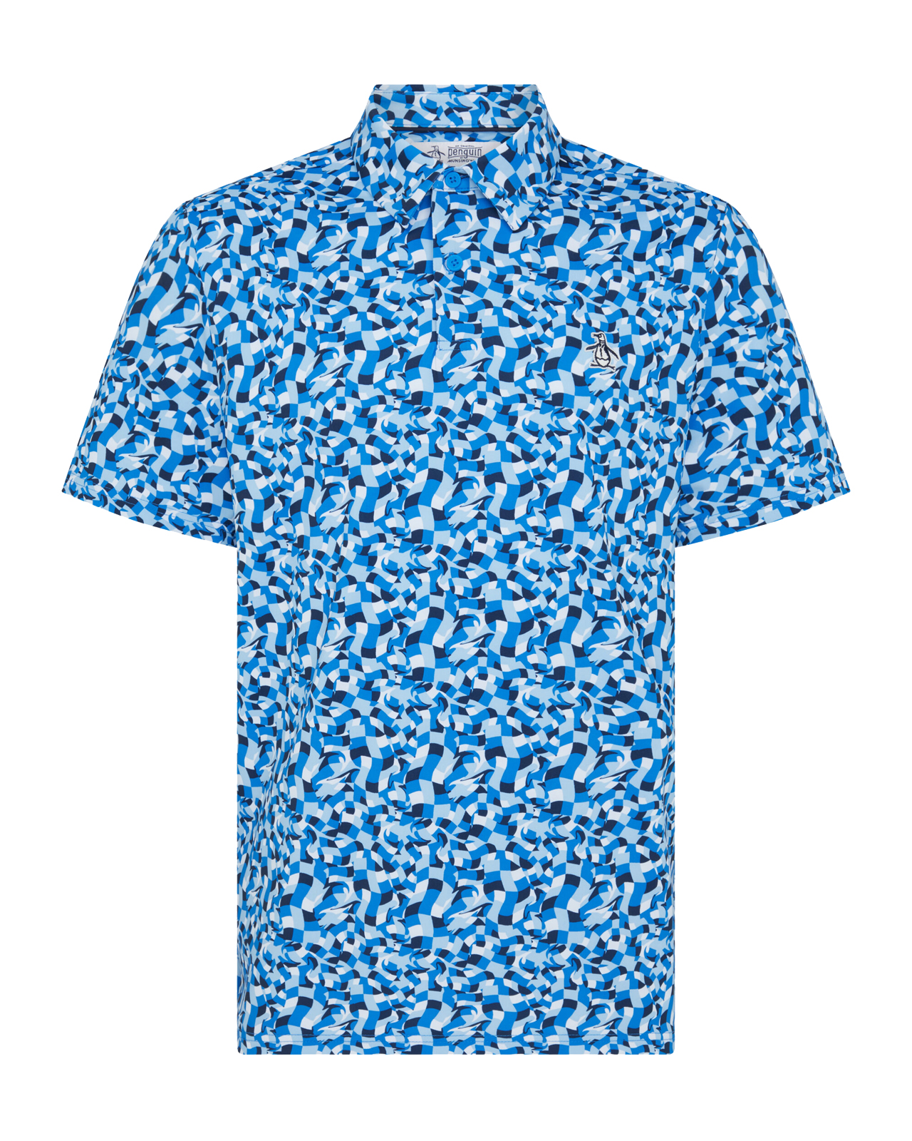 Underwater Mosaic, Polo, Herren - french_blue__