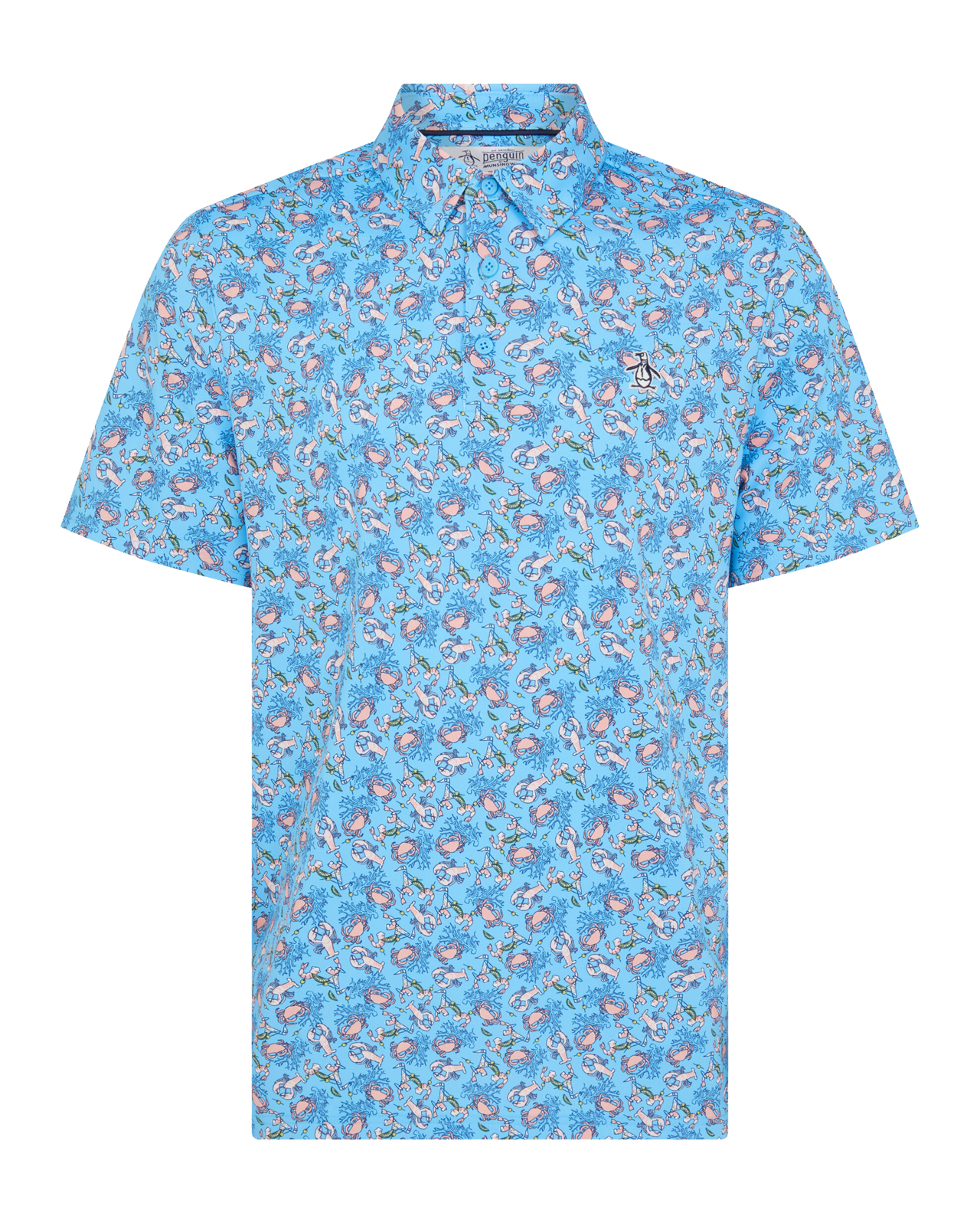 Pete ’N’ Ocean Caddy, Polo, Herren - blue_grotto_