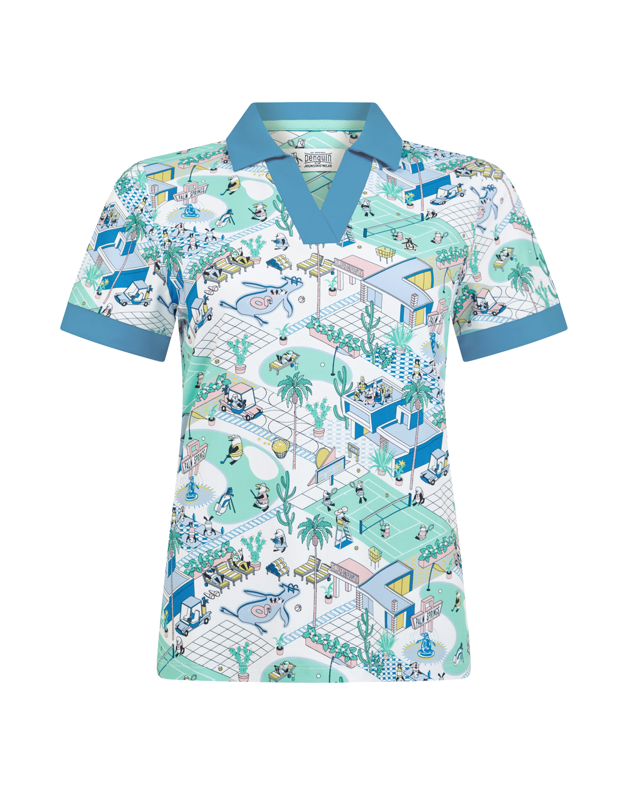 Palm Springs, Polo, Damen - bright_white
