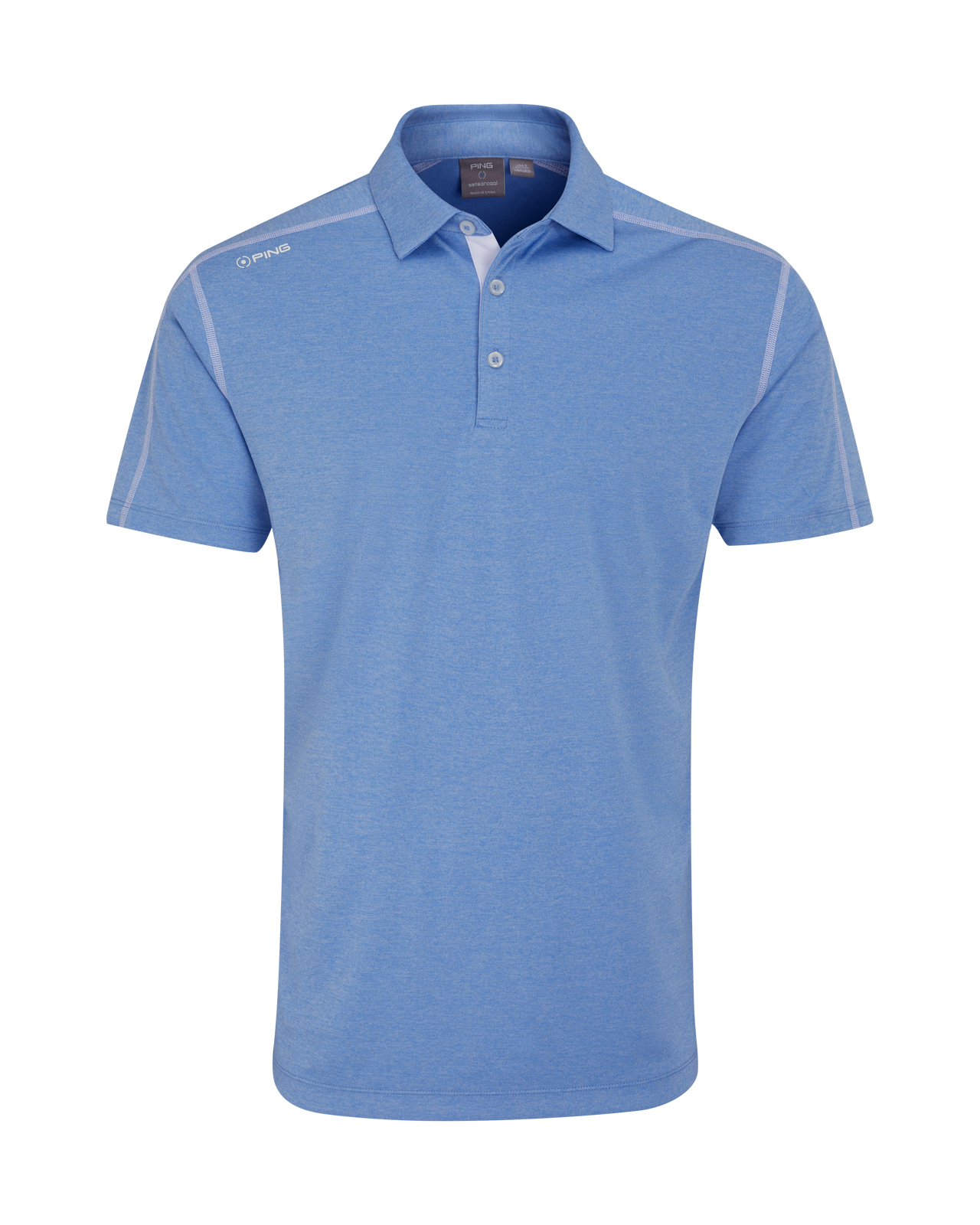 Fynn, Polo, Herren - cornflower_blue_marl