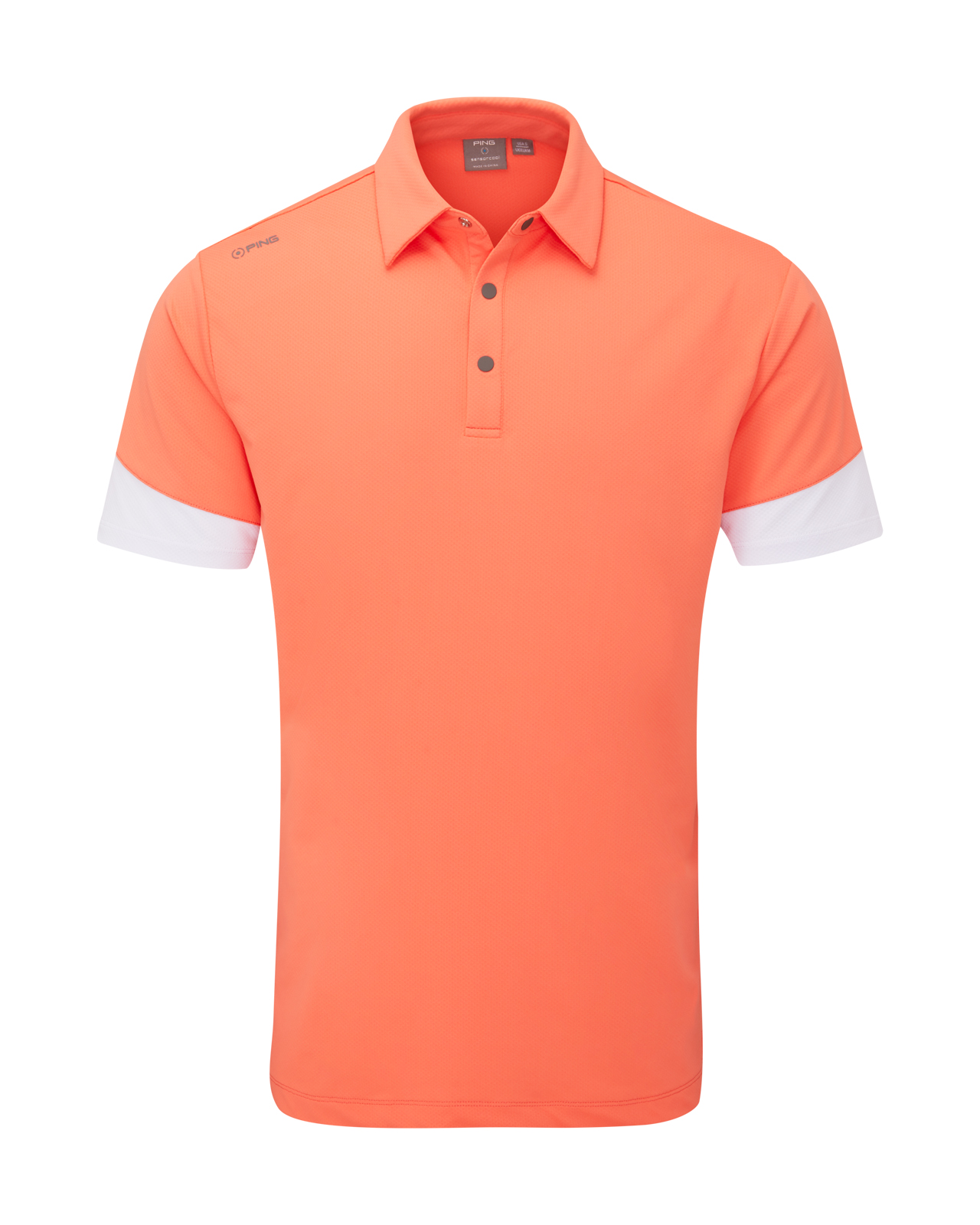 Ty, Polo, Herren - wild_salmon_white