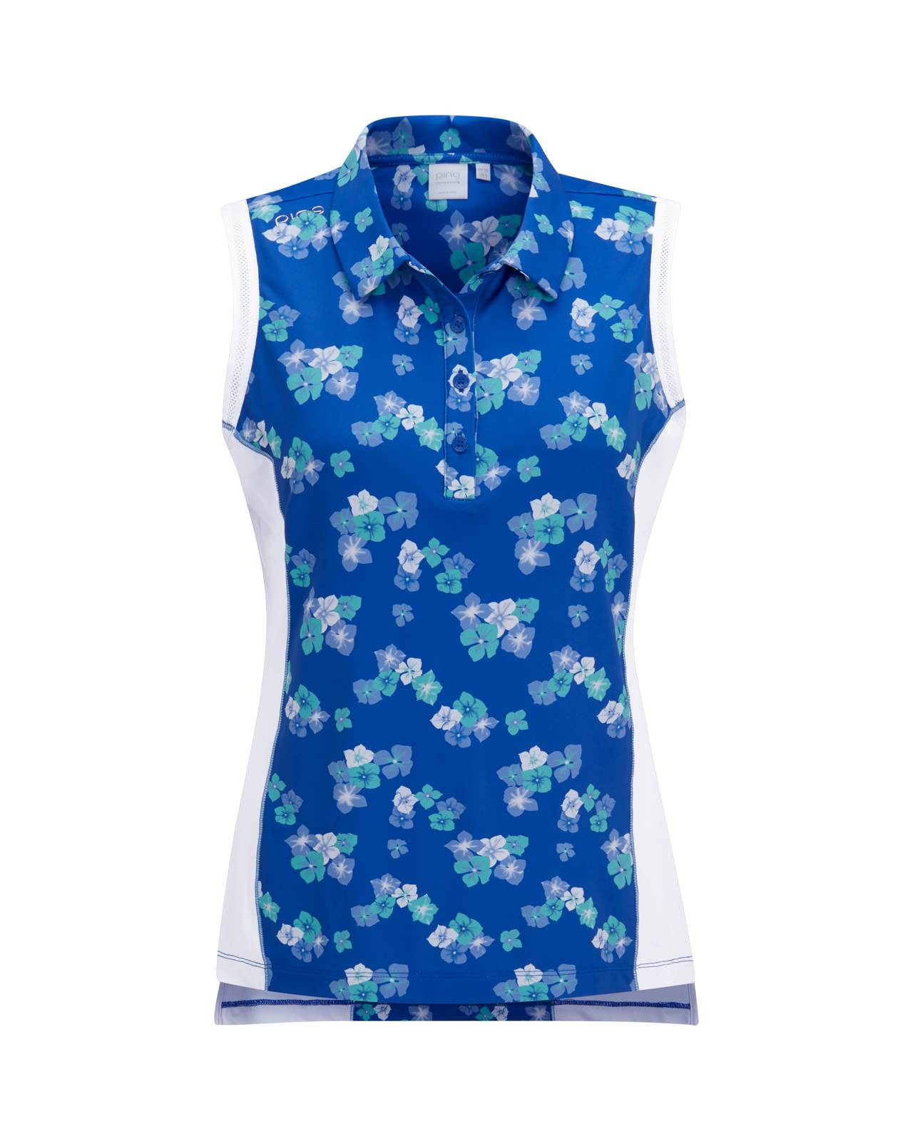 Colleen, Polo, Damen - vibrant_bloom_white