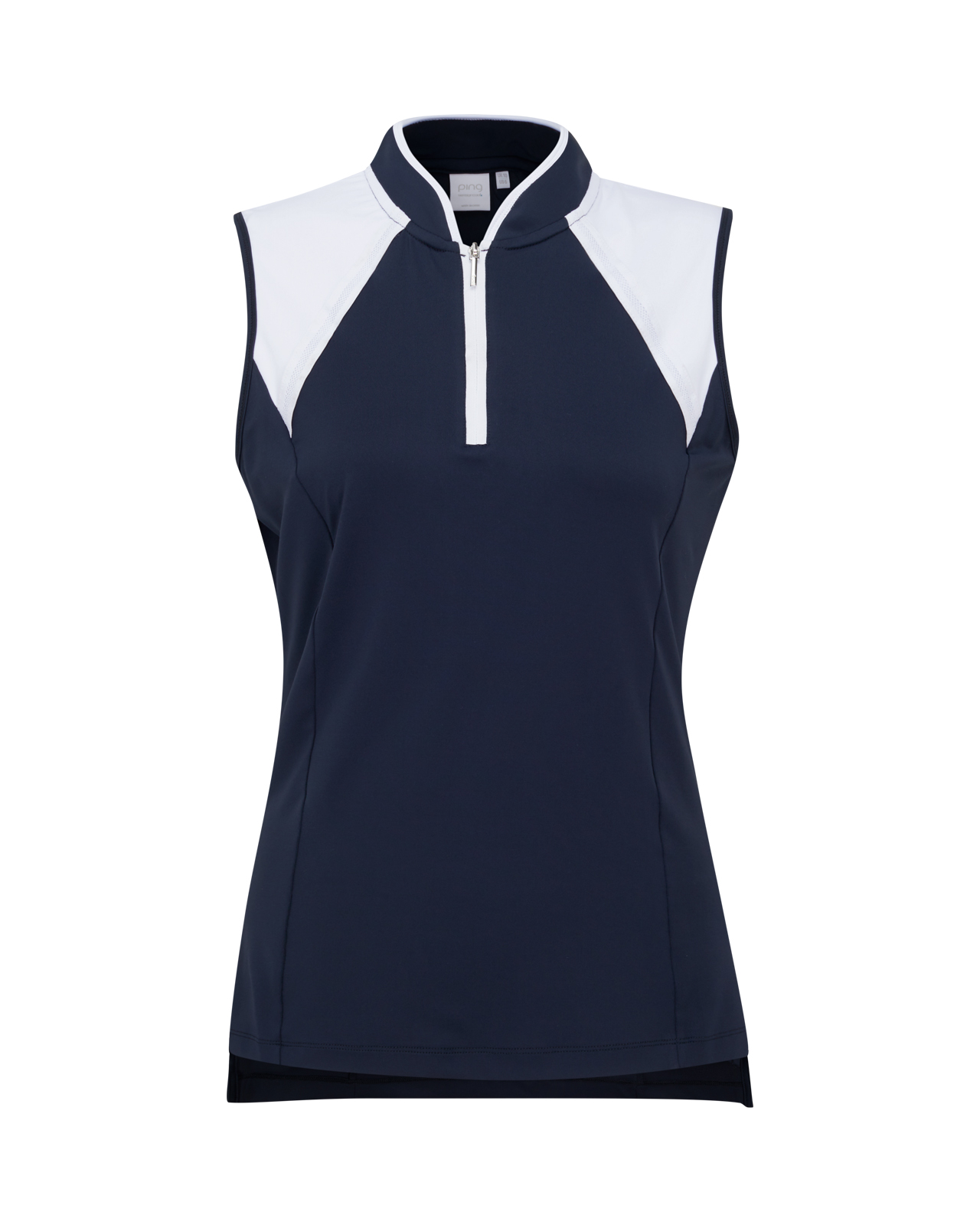 Nala, Ärmelloses Polo, Damen - navy_white