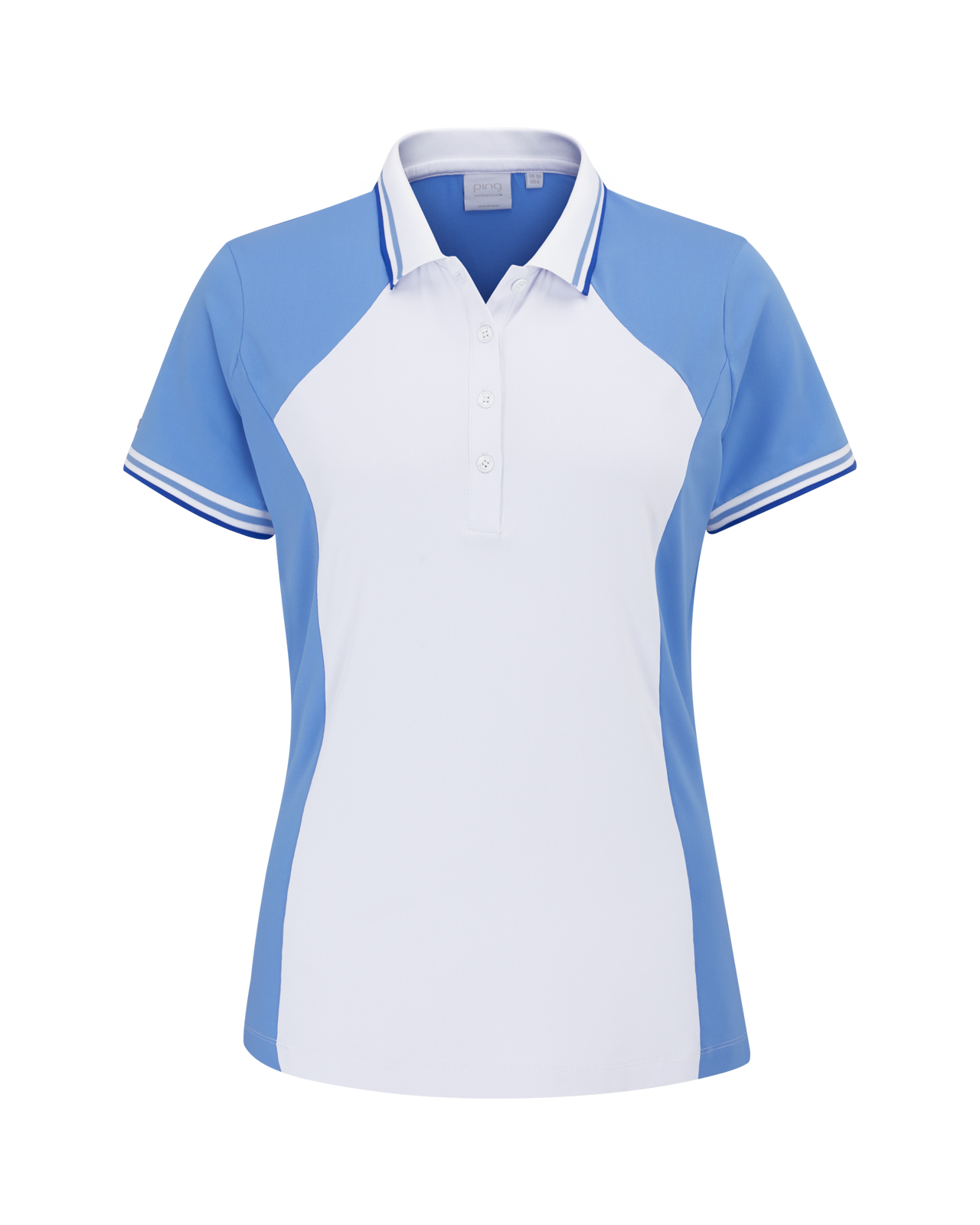 Ali, Polo, Damen - cornflower_blue_white