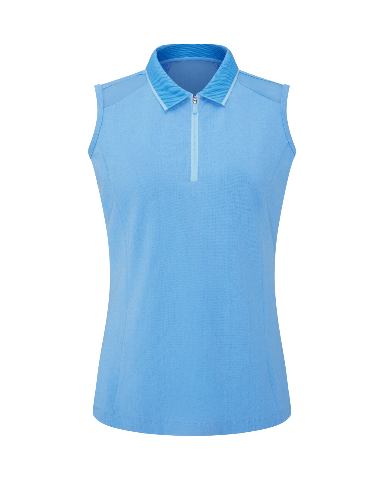 Eben, Ärmelloses Polo, Damen - infinity_blue