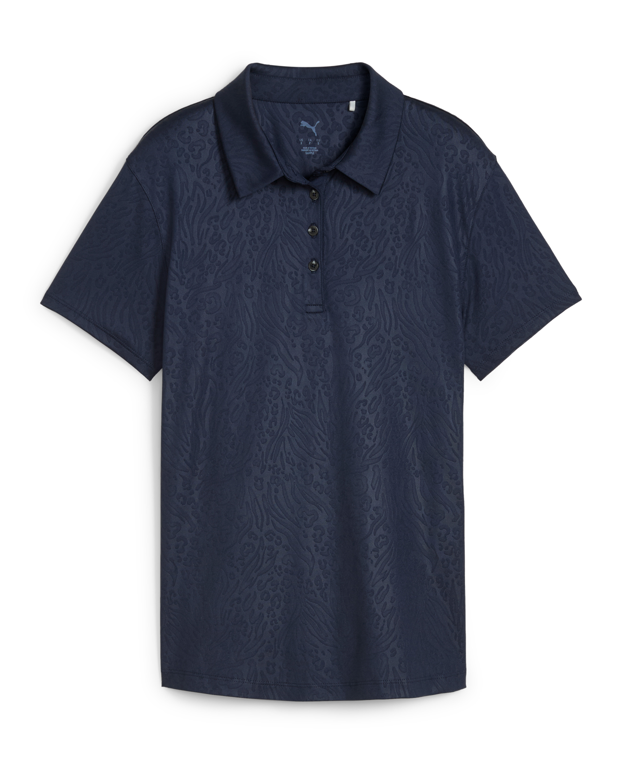 Animal Deboss, Polo, Damen - deep_navy