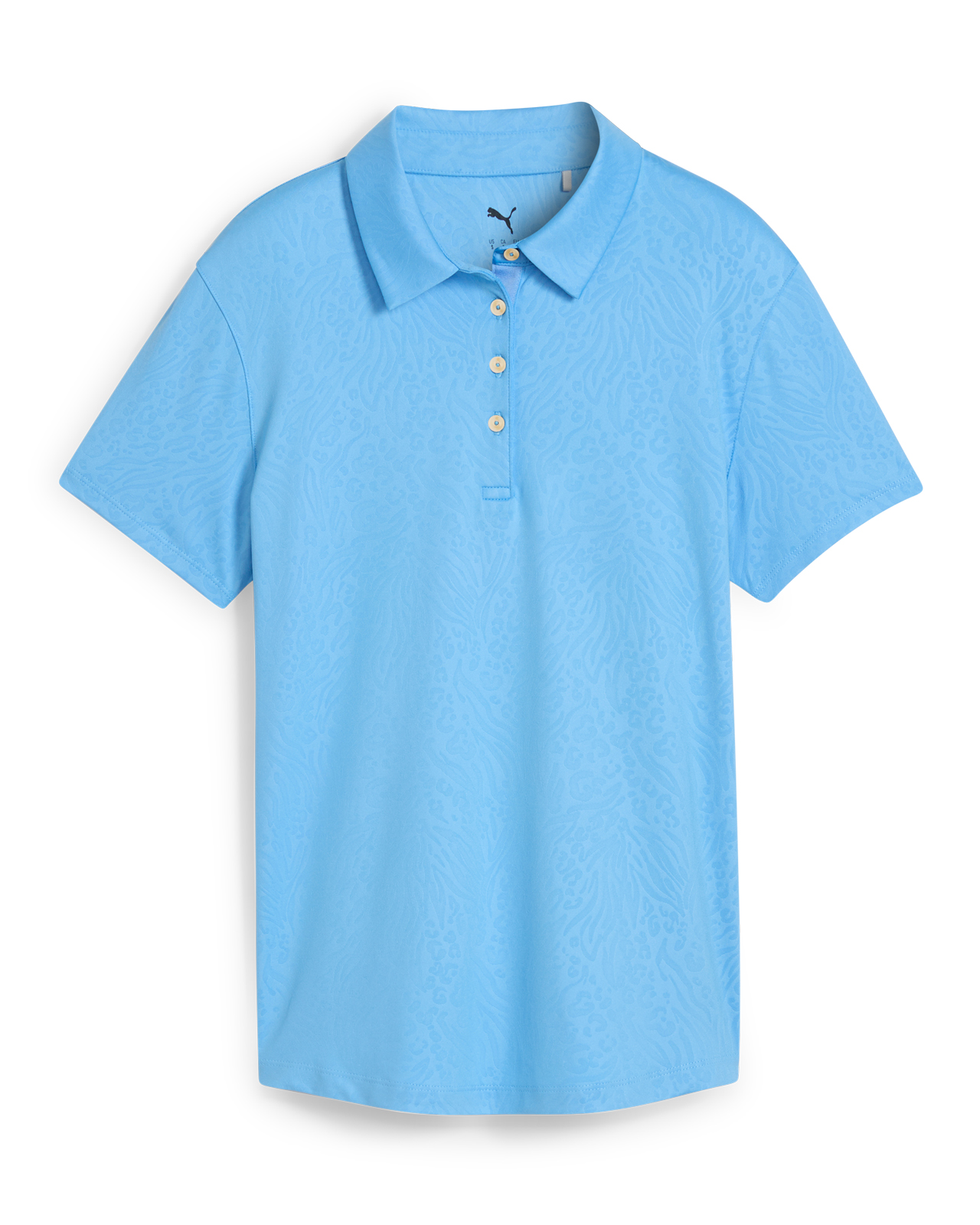 Animal Deboss, Polo, Damen - team_light_blue