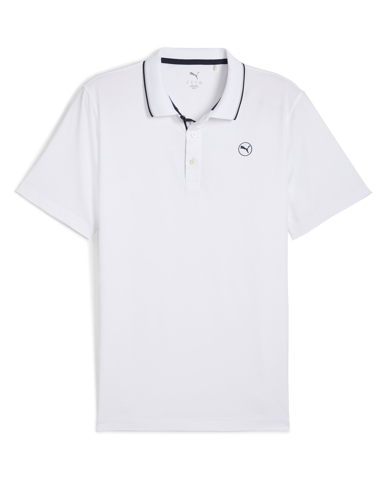 Elevated Solid, Polo, Herren - white_glow