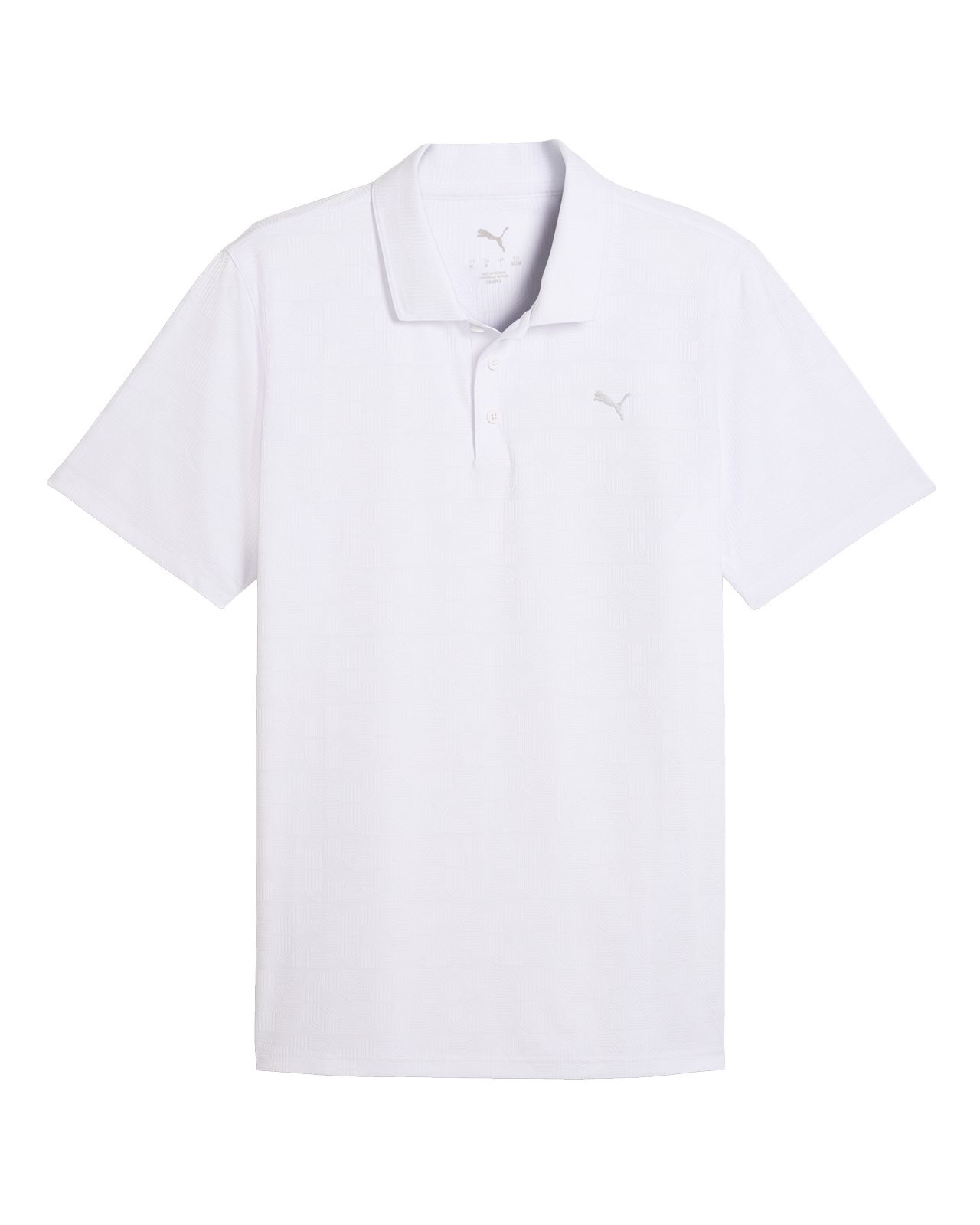 Deco Jacquard, Polo, Herren - white_glow