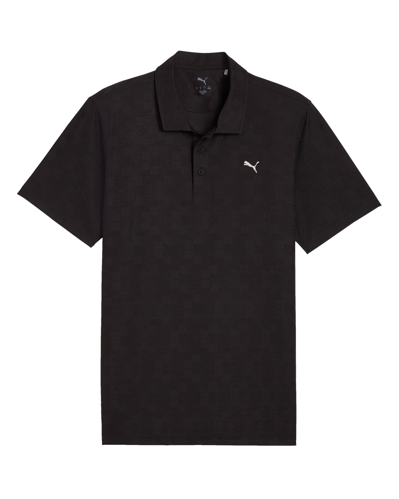 Deco Jacquard, Polo, Herren - black