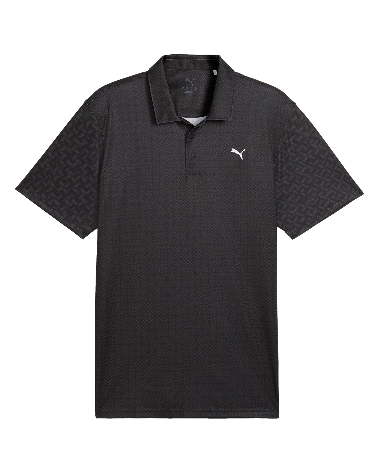 Pure 2.0 Geo Diamond, Polo, Herren - black_shady_gray