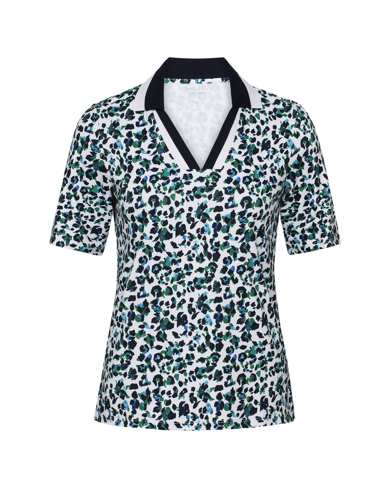 Essential, Polo, Damen - leo_blue_green