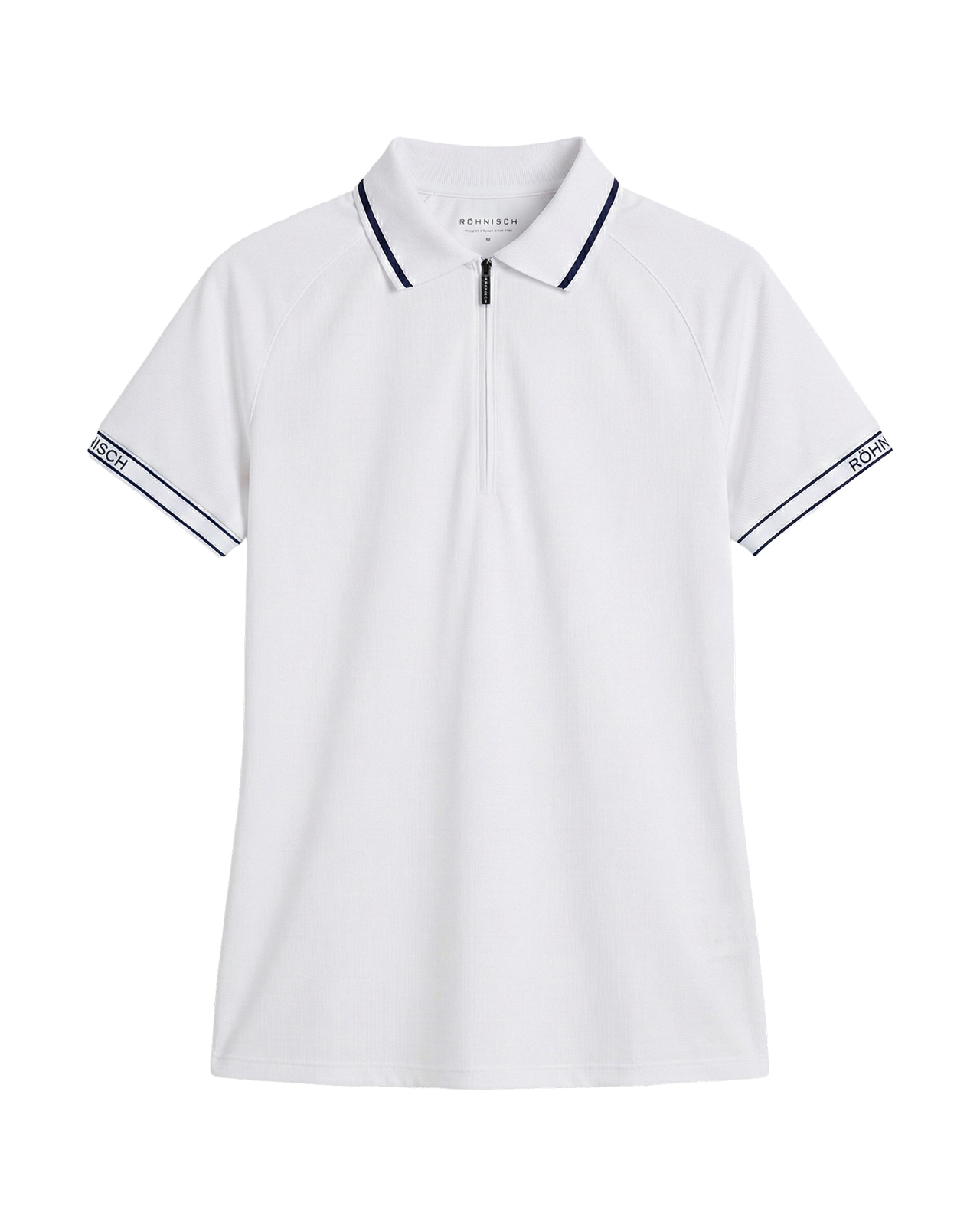 Rib, Polo, Damen - white