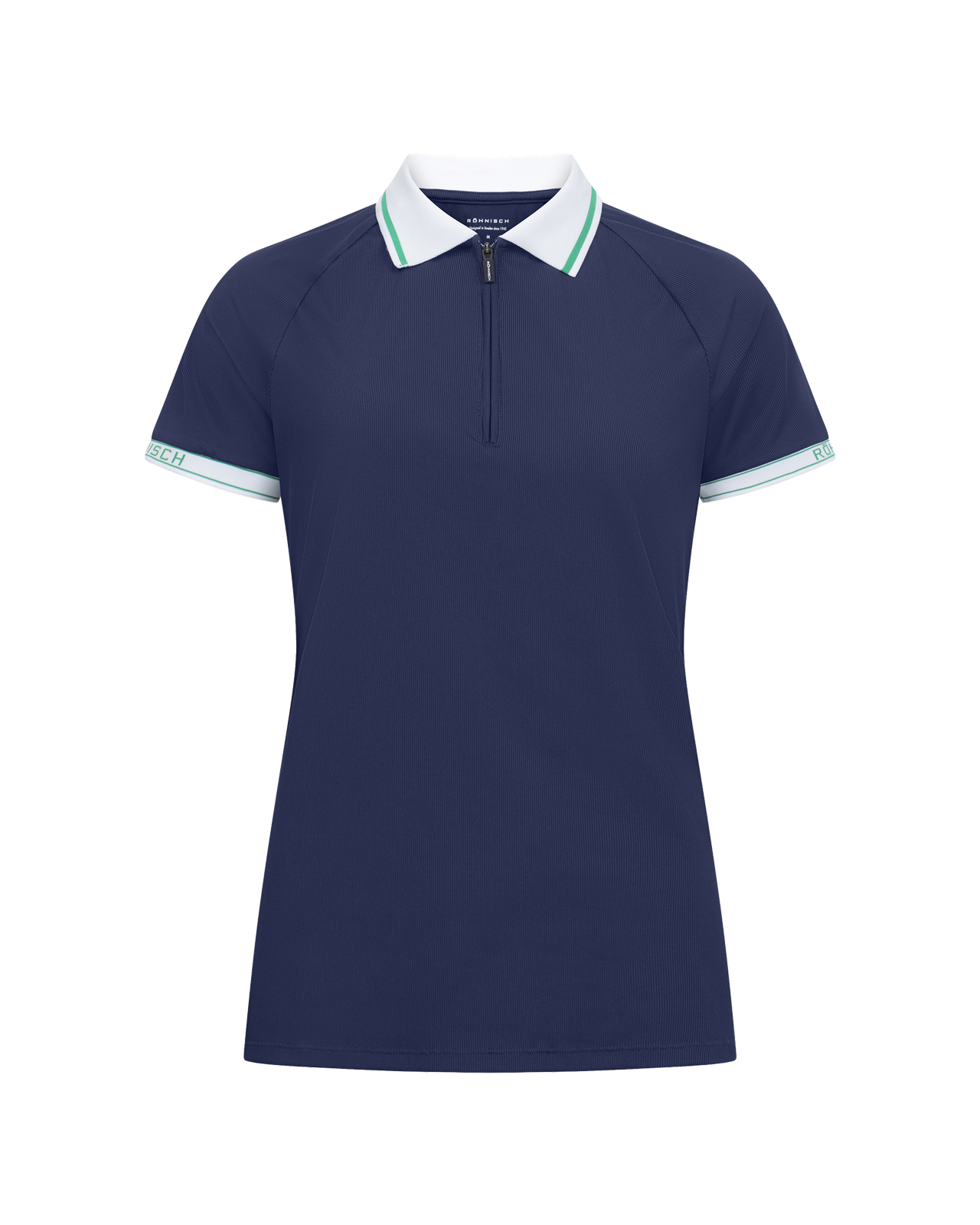 Rib, Polo, Damen - navy