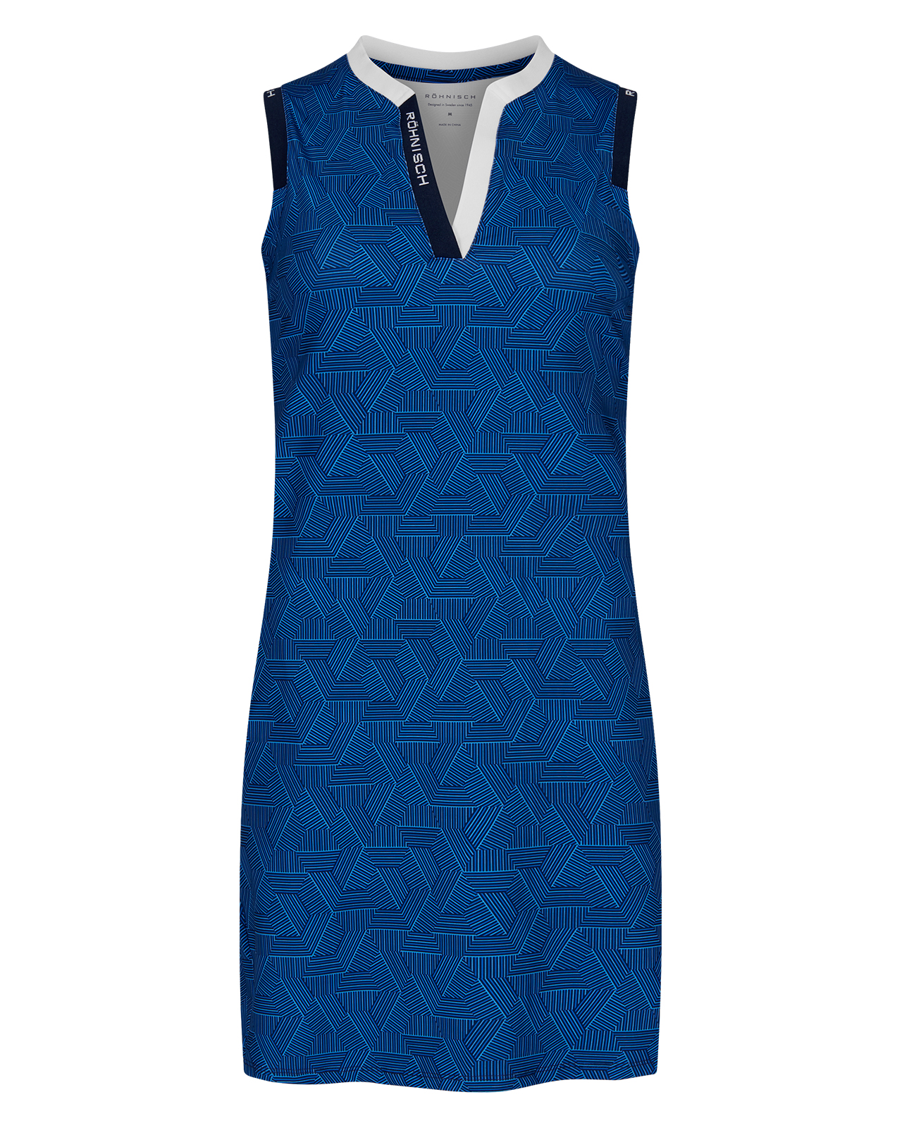 Abby, Ärmelloses Kleid, Damen - hexagon_blue