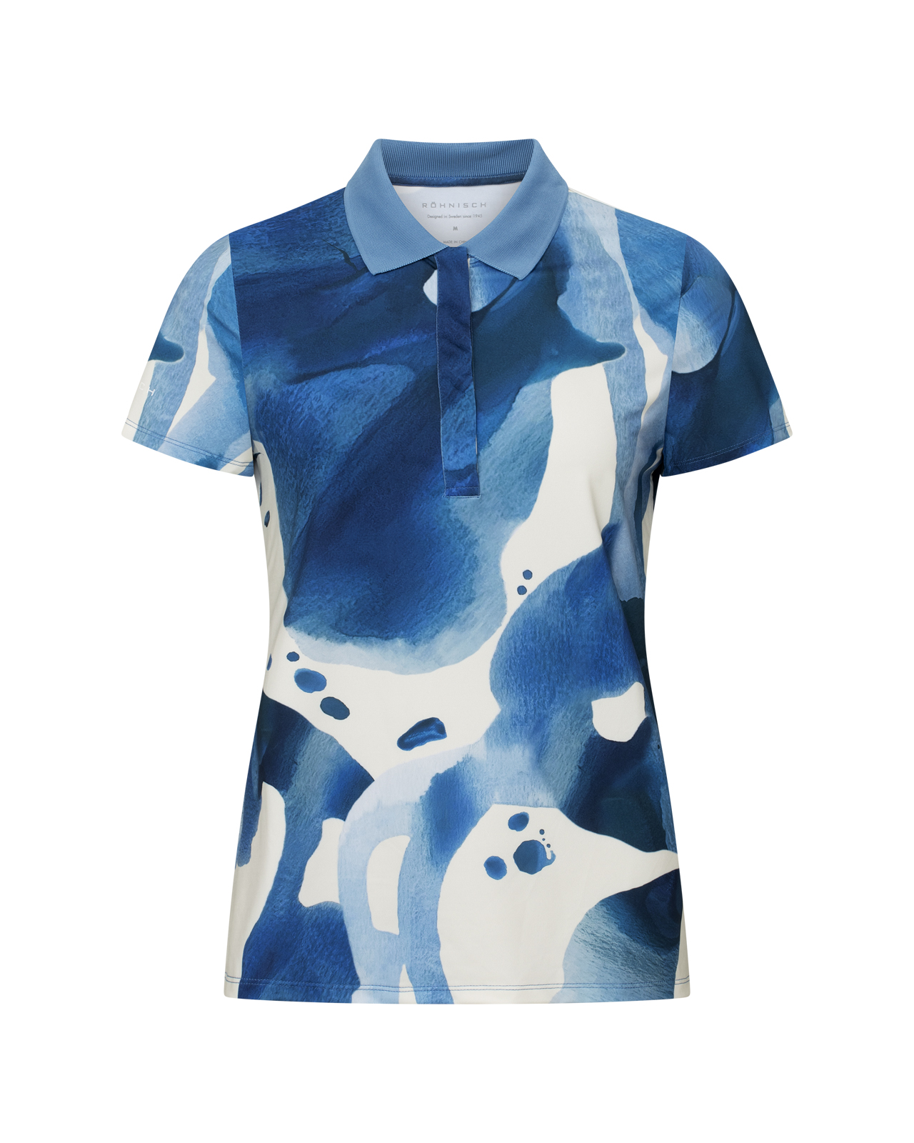 Deni, Polo, Damen - blue_aquarelle