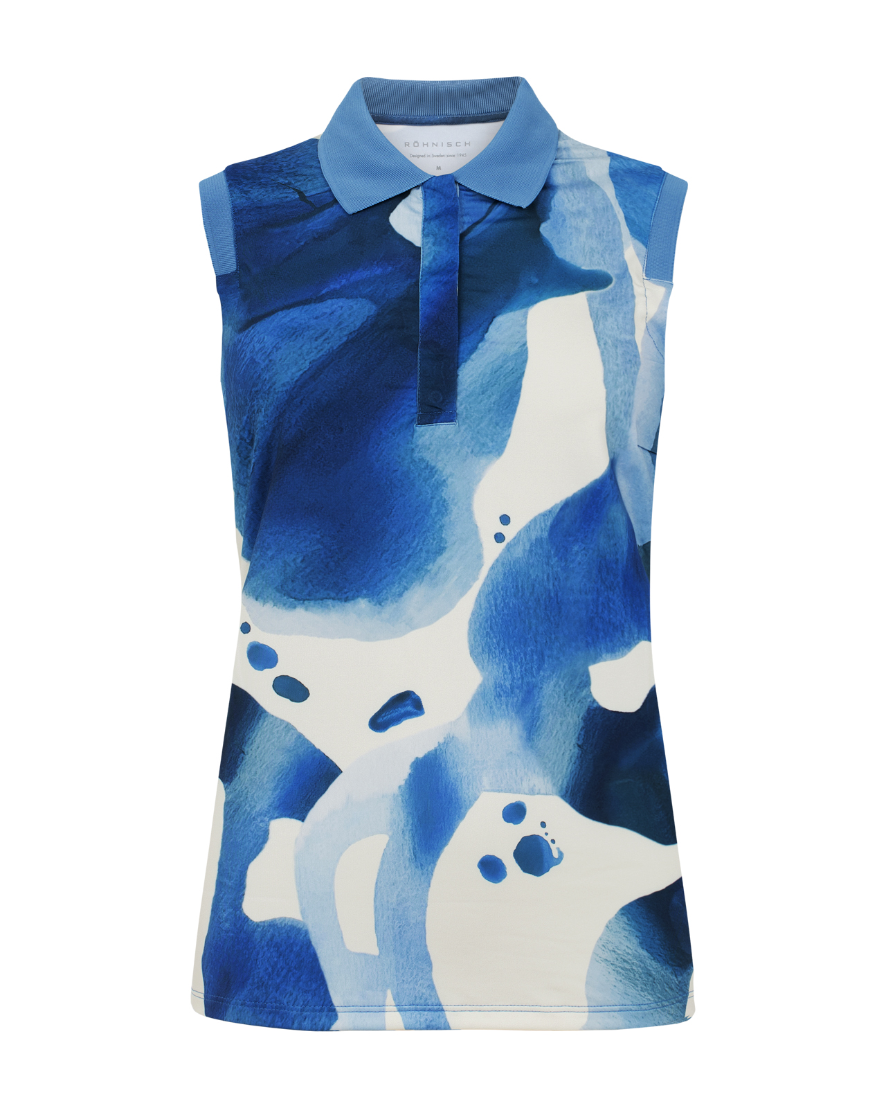 Deni, Ärmelloses Polo, Damen - blue_aquarelle