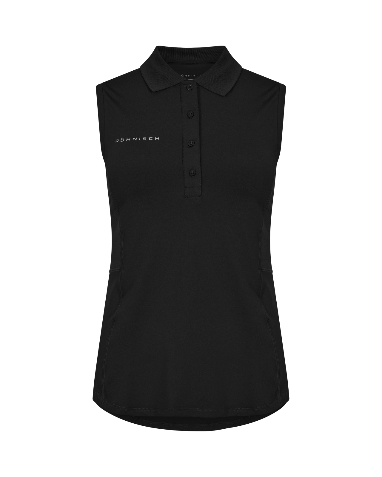 Nicky, Ärmelloses Polo, Damen - black