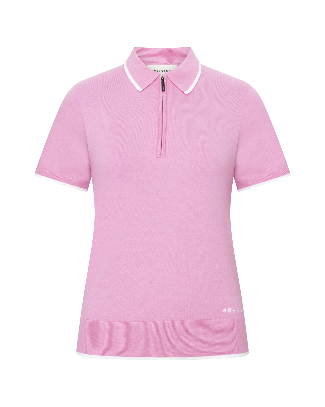 Knitted, Polo, Damen - fuchsia_pink