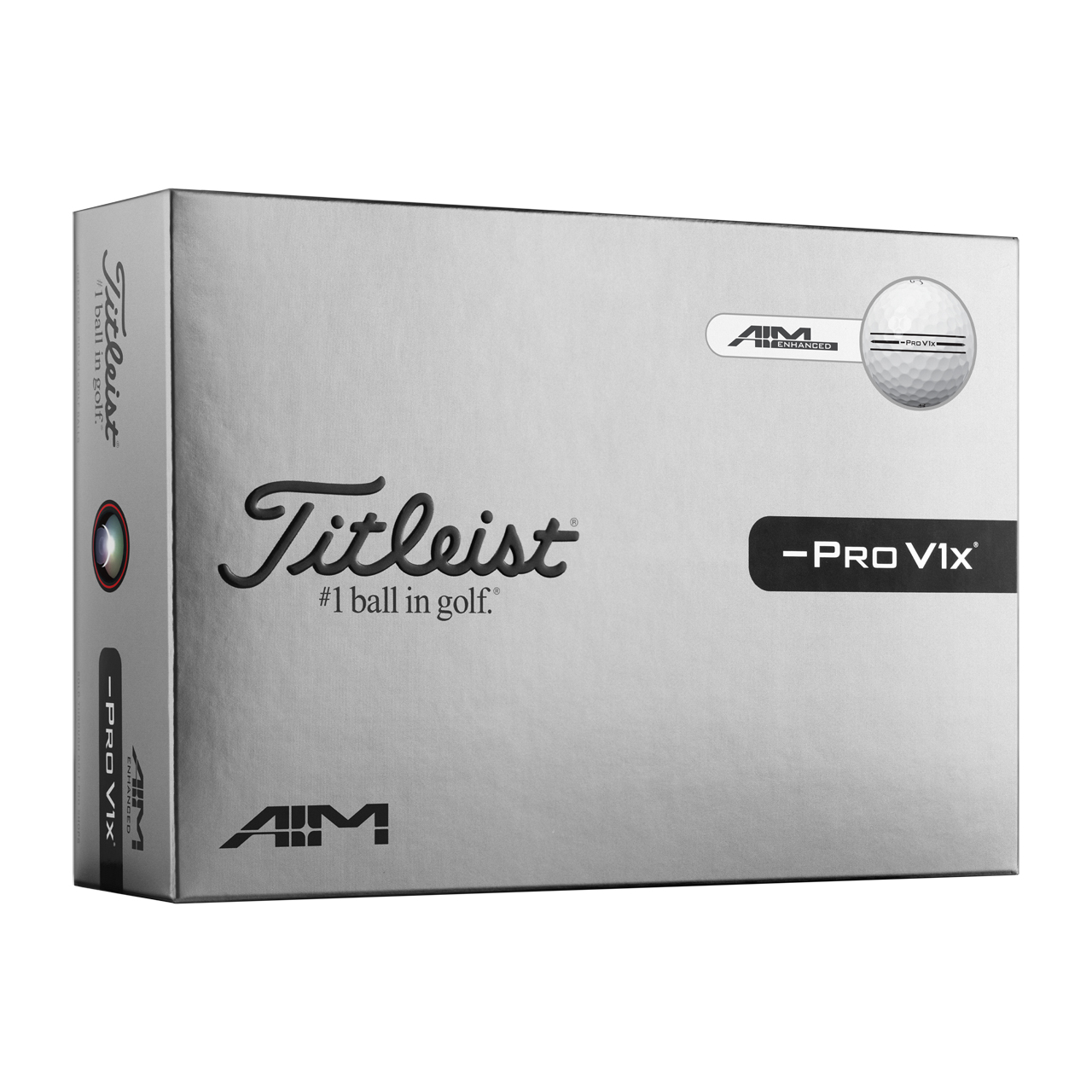Pro V1x Left Dash AIM, Bälle 3-Pack - white